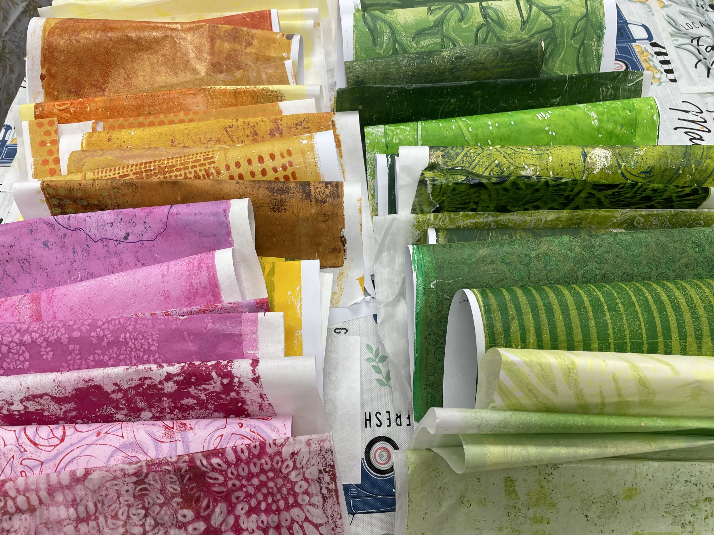 Gel Printed Paper Packets