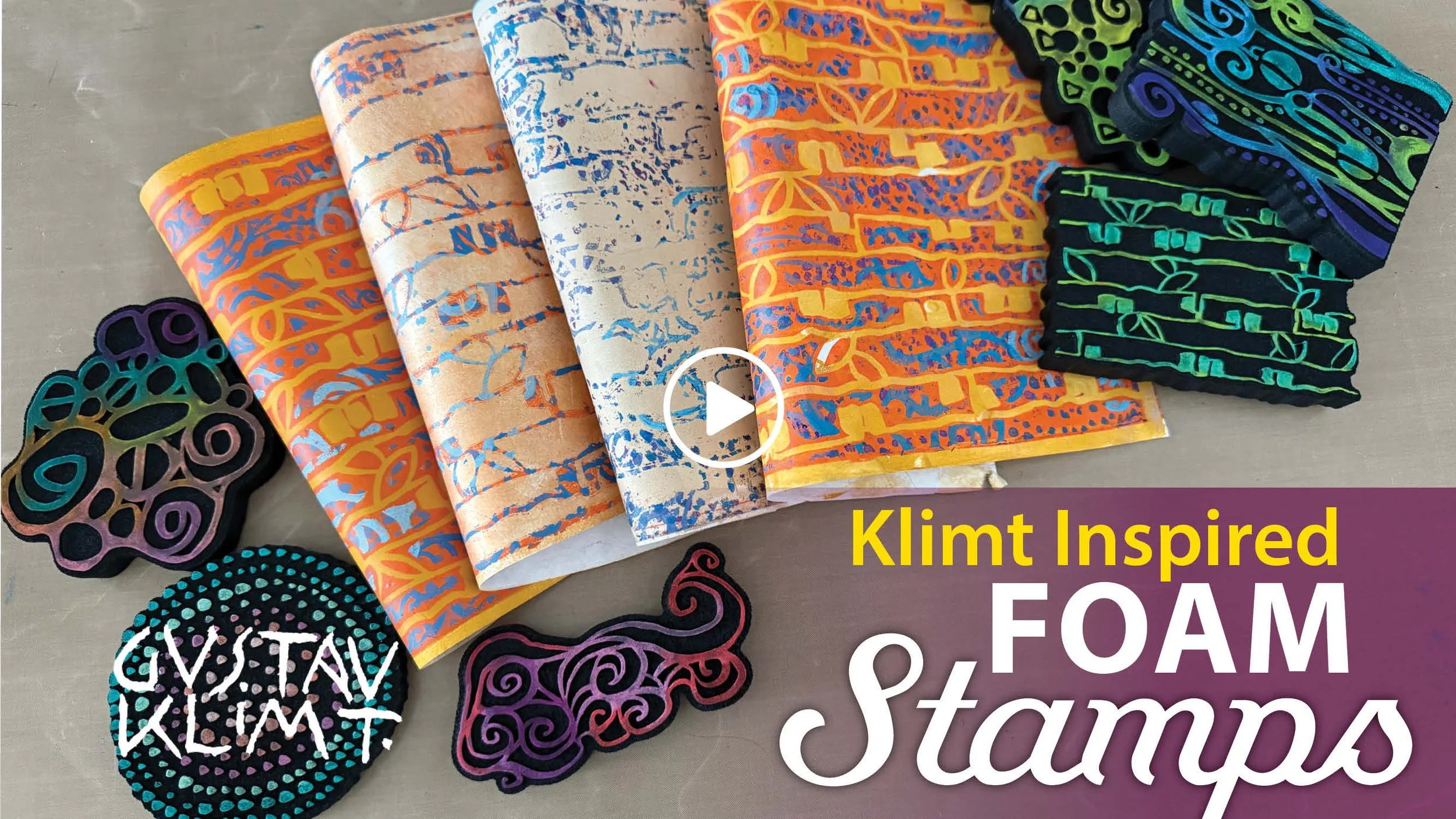 Klimt Foam Stamps