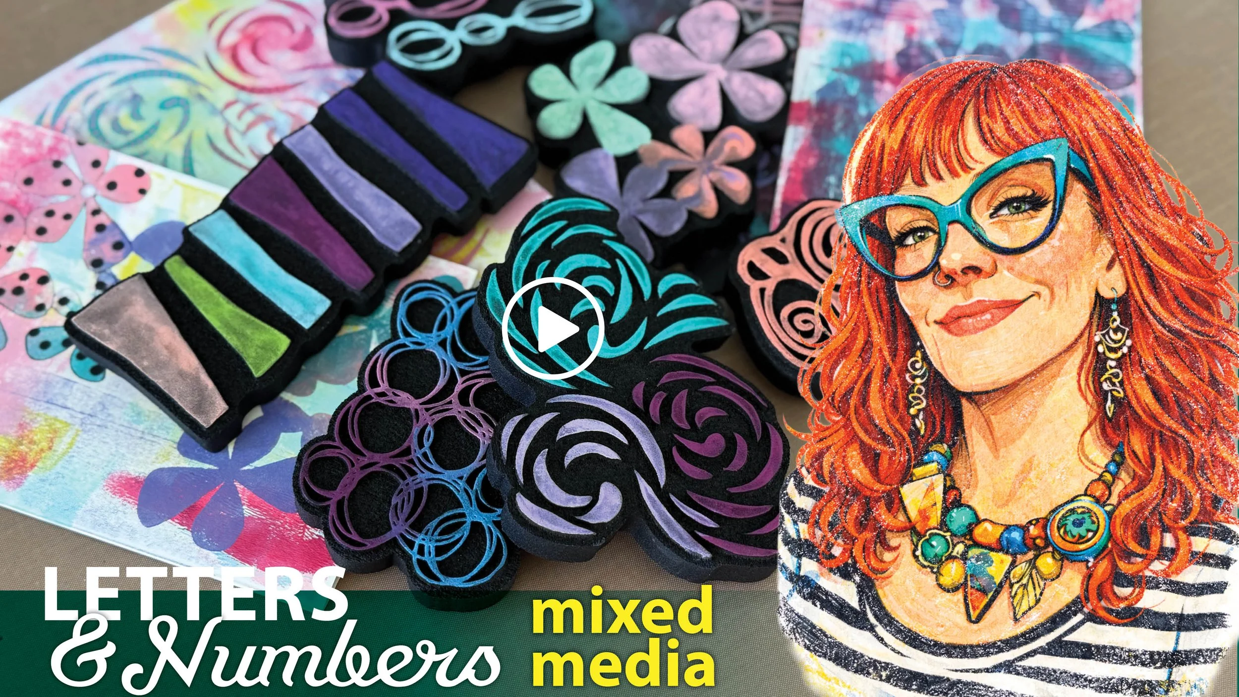 New Foam Stamps Inspired by Klimt’s Female Sketches