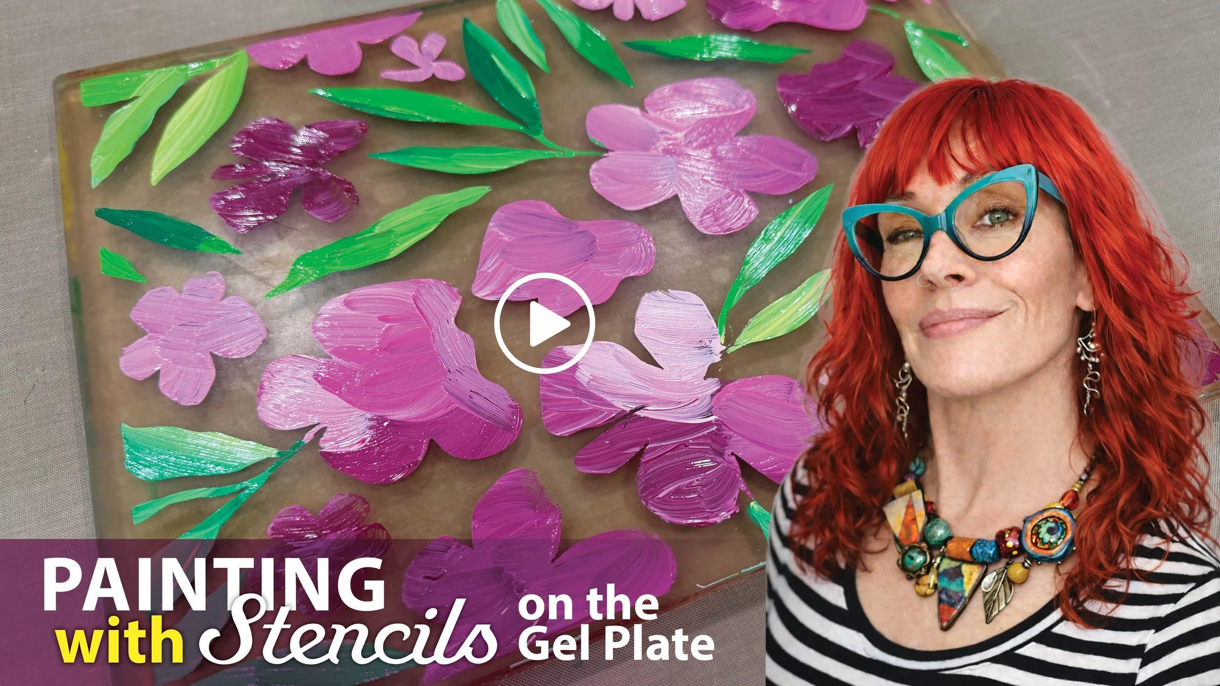 Painting on the Plate with NEW Stencil Designs