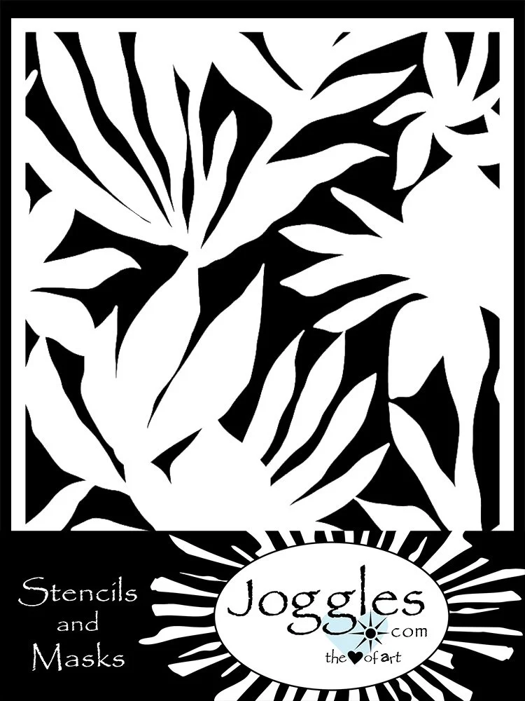 Funky Floral Stencil
