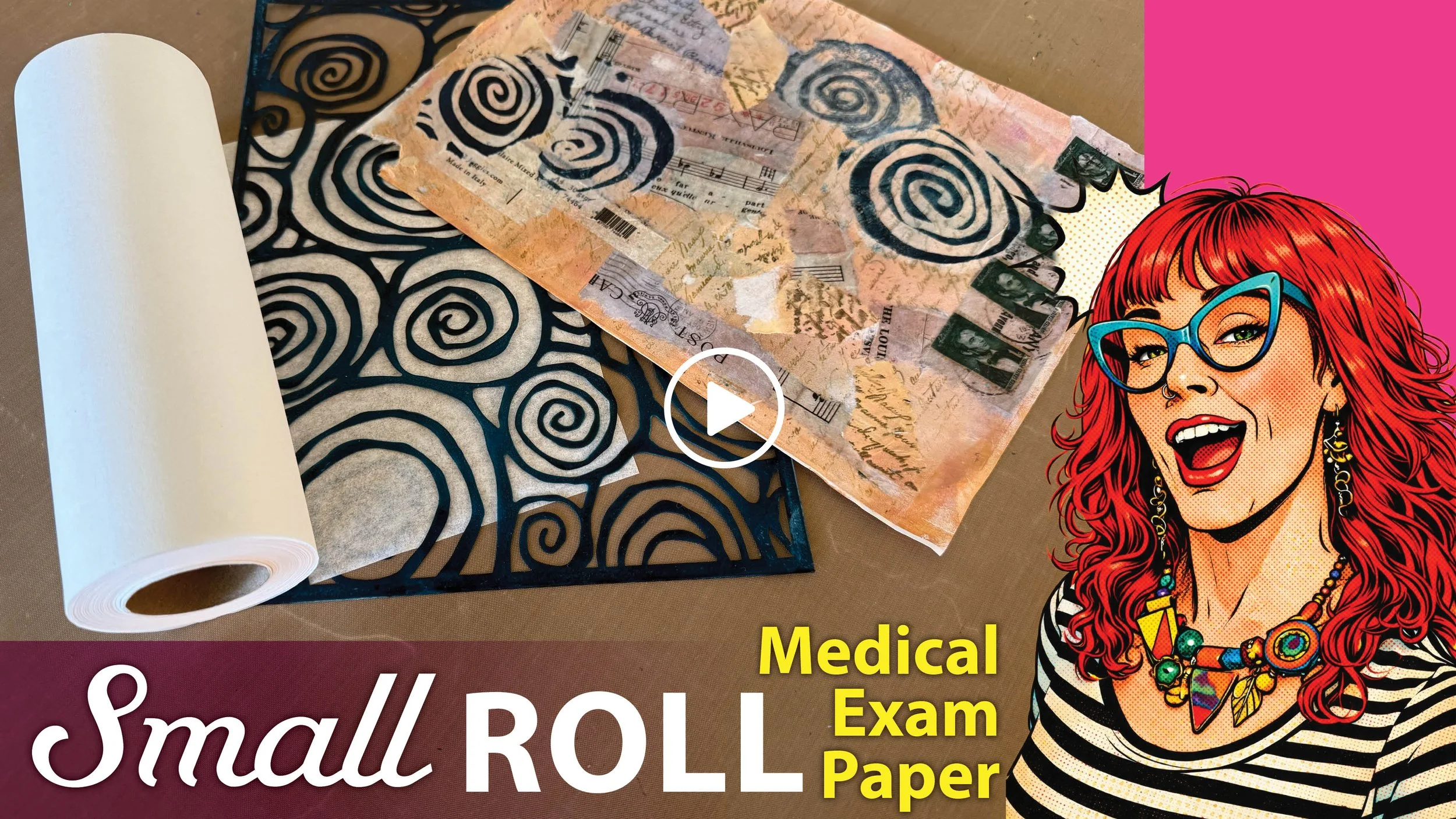 Small Roll Medical Exam Paper for Transparent Overlays