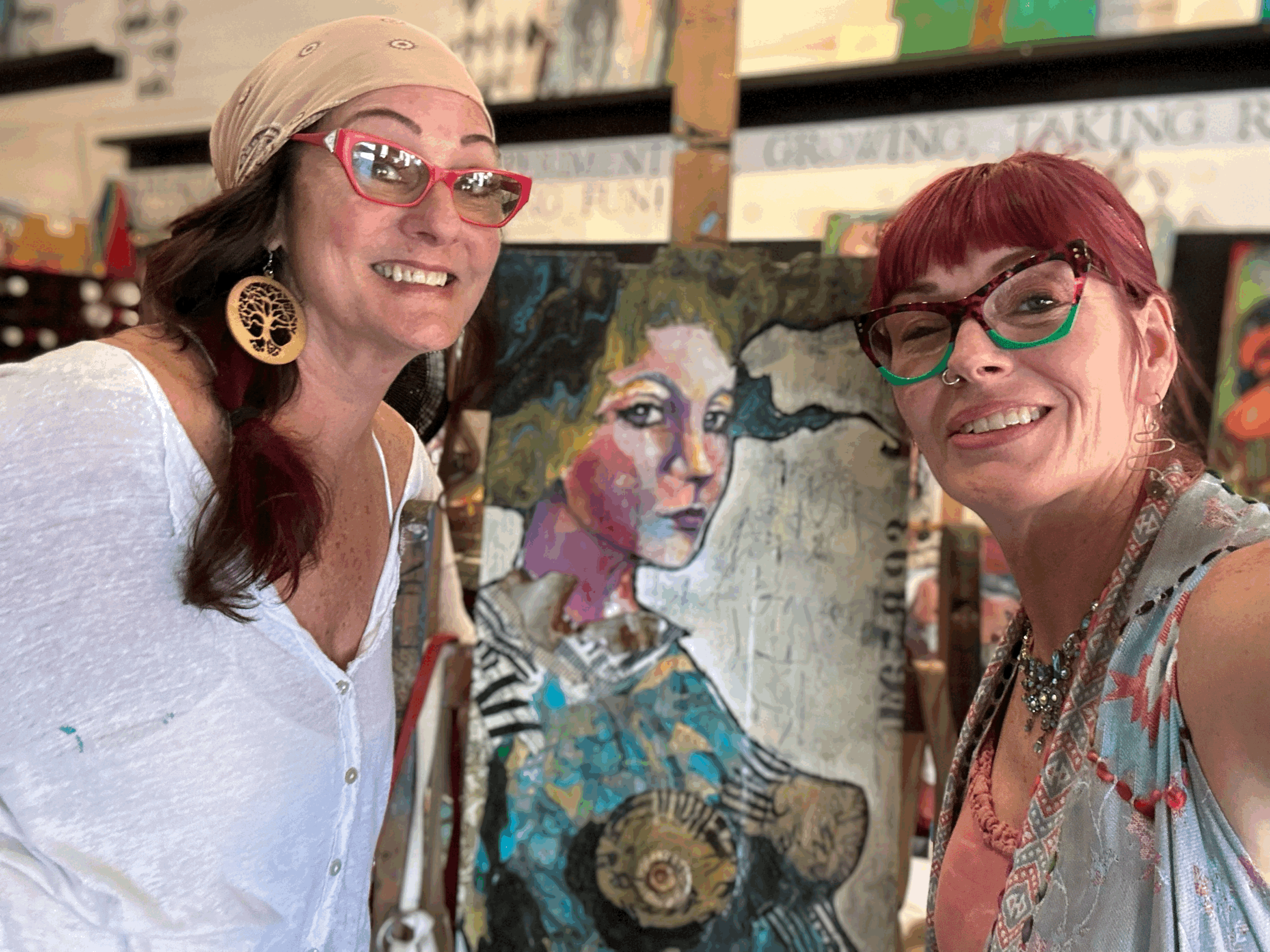 Fun with Figurative Layers: A Collaboration with Traci Owens