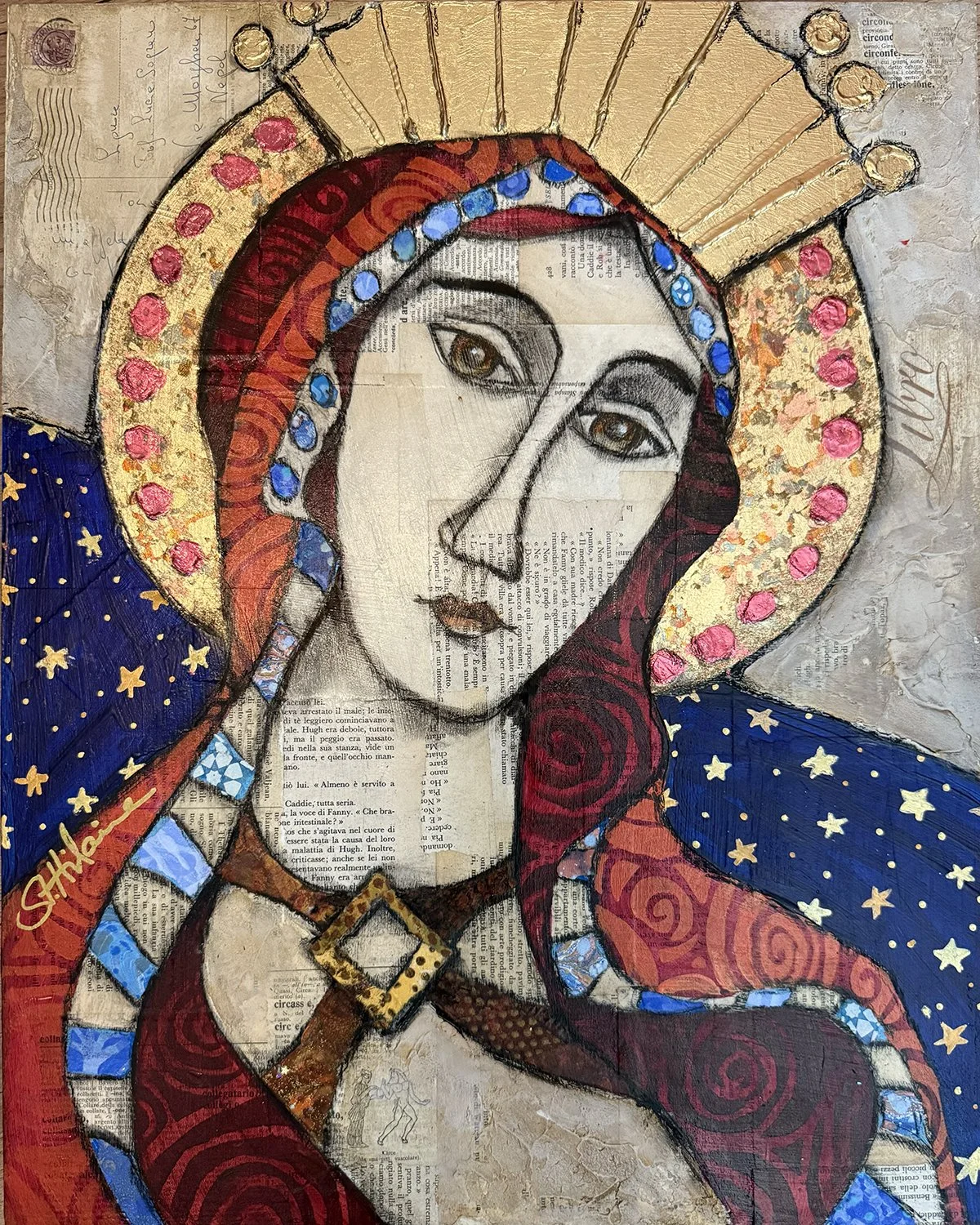 Modern Medieval Portrait 16x20