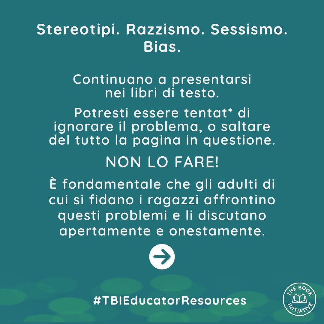 ✊🏽Bisogna parlarne ✊🏽
🇮🇹Rappresentazioni discriminatorie, tra cui quelle a sfondo razzista, stereotipi di genere e nei confronti della disabilit&agrave;, trovano spazio nei libri di testo scolastici con una frequenza inquietante - il &quot;caso G