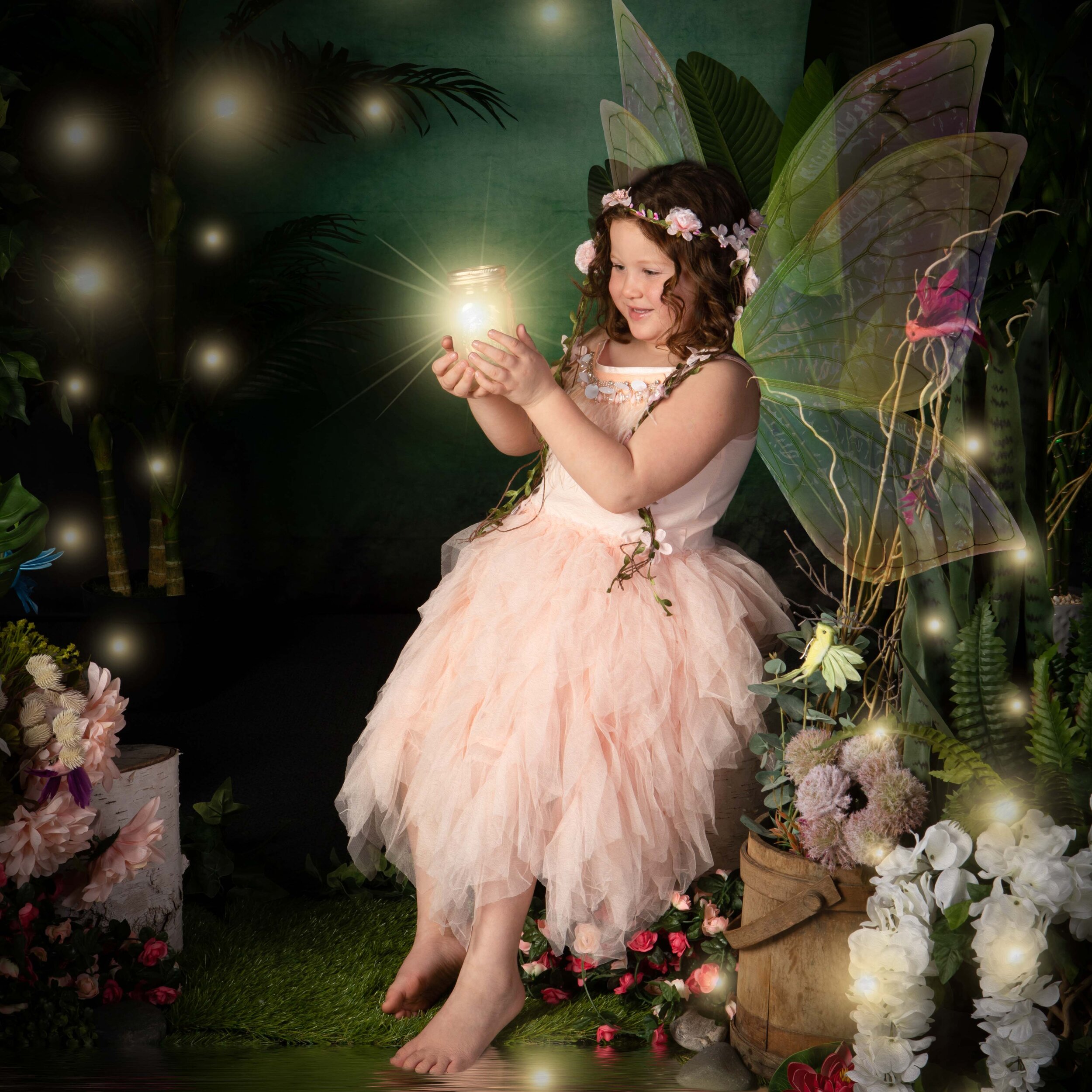 fairy with glow jar