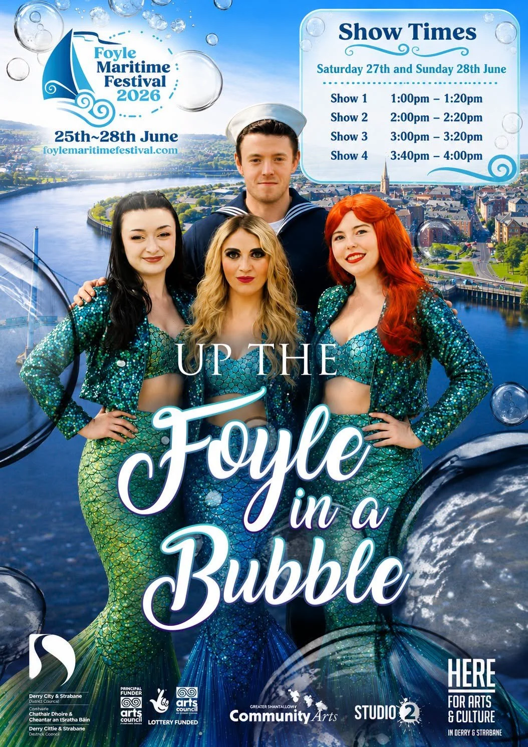 'Up the Foyle in a Bubble' to Delight Audiences at Foyle Maritime Festival 2026