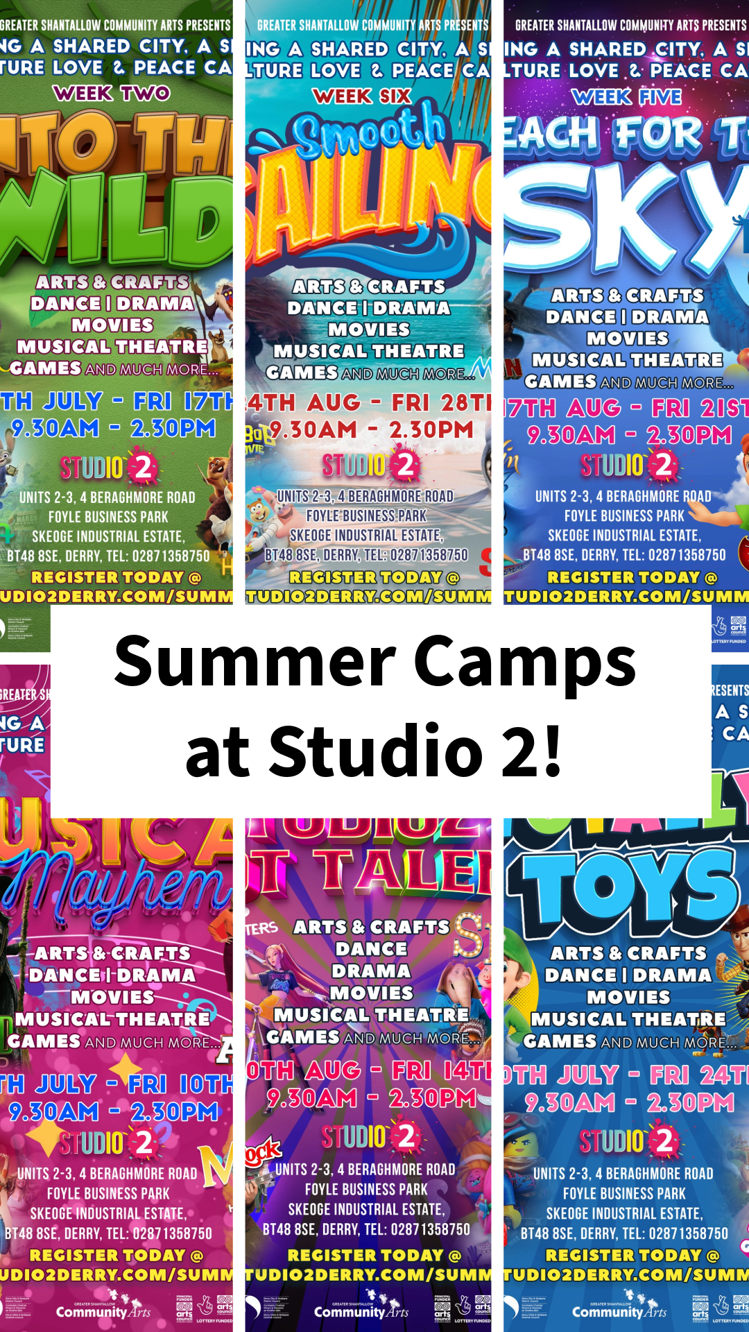 Summer camps at studio 2