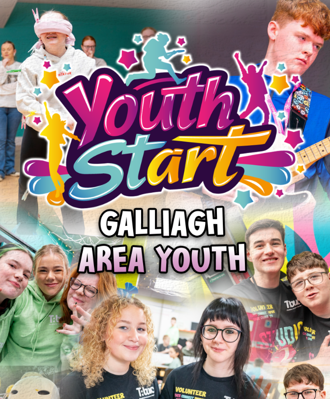 Flyer advertising Youthstart for Galliagh Area Youth in Derry