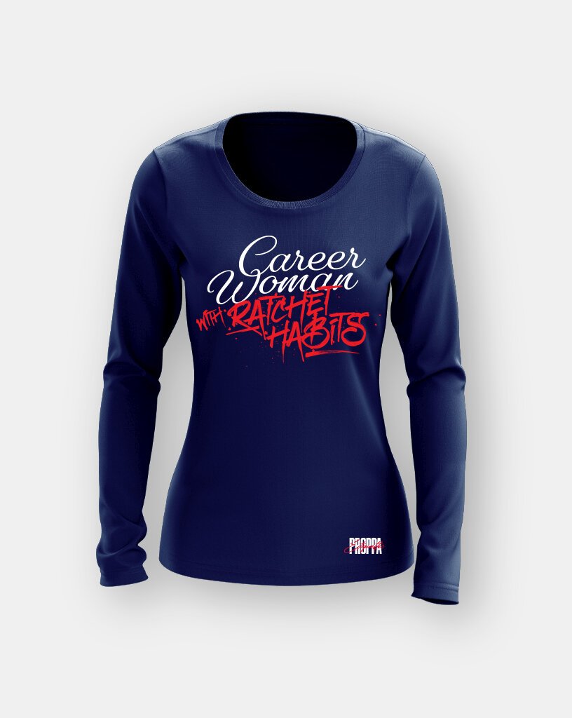 CWRH_SCRIPT_Queens_LongTee_Navy.jpg