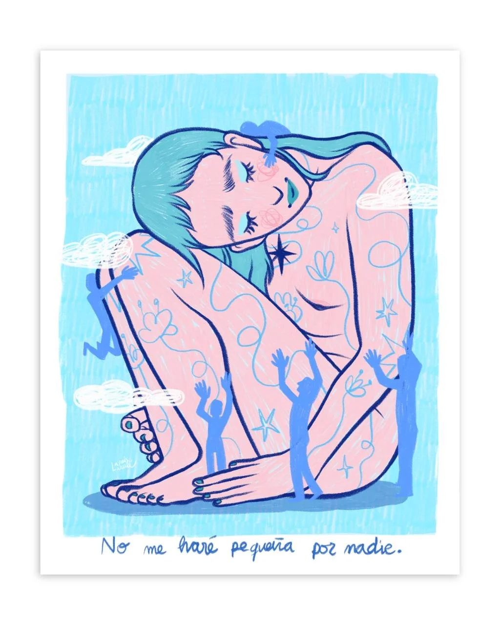 Print "No me haré pequeña por nadie"