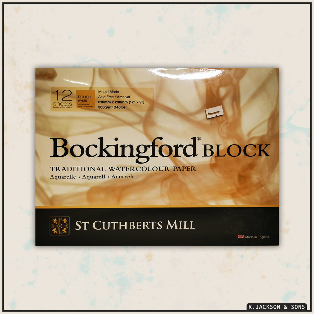 Bockingford Watercolour Paper Block Cold Pressed (NOT) 300gsm 12 Sheets