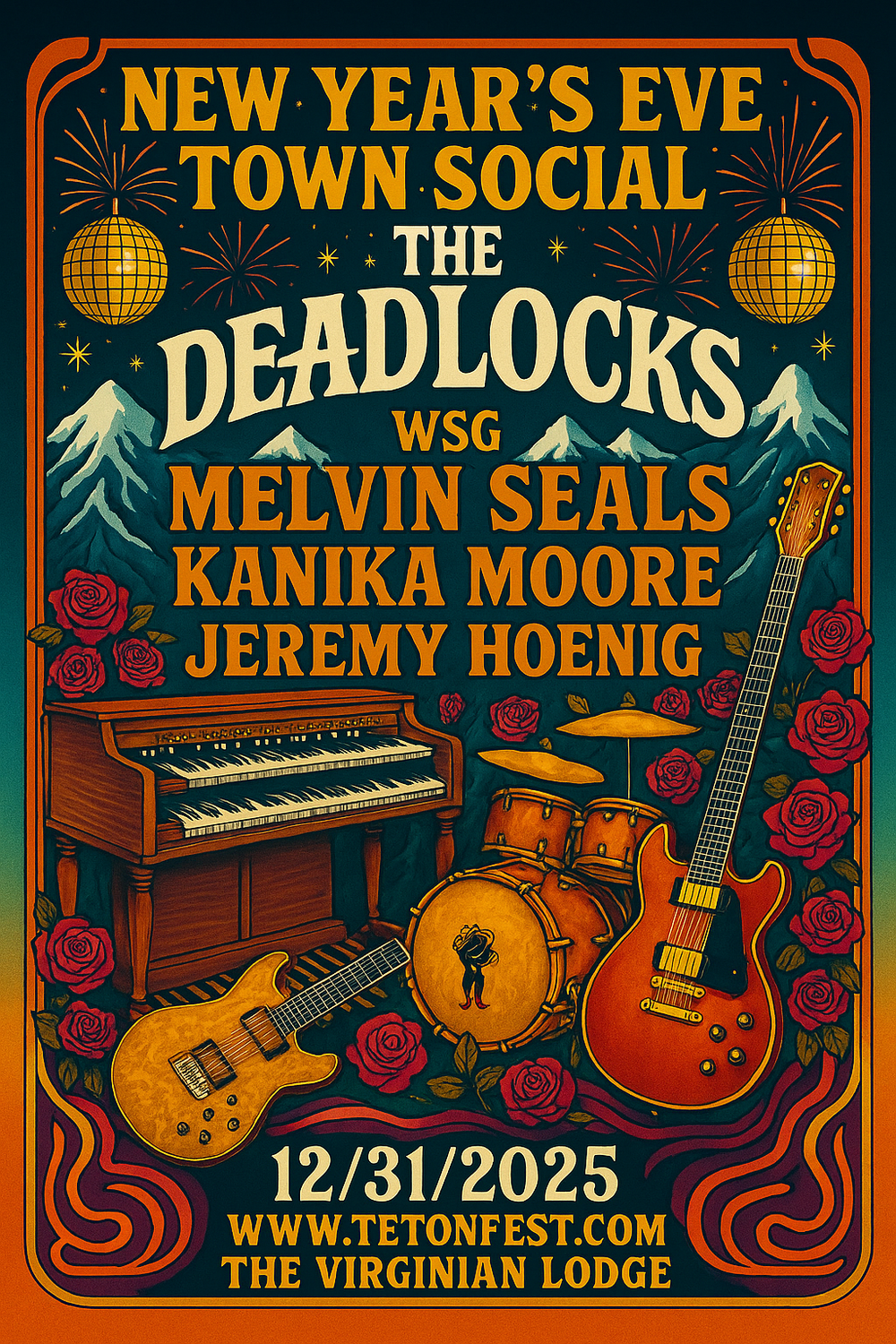 Buy tickets: New Years Eve Town Social with The Deadlocks feat Melvin Seals and Kanika Moore