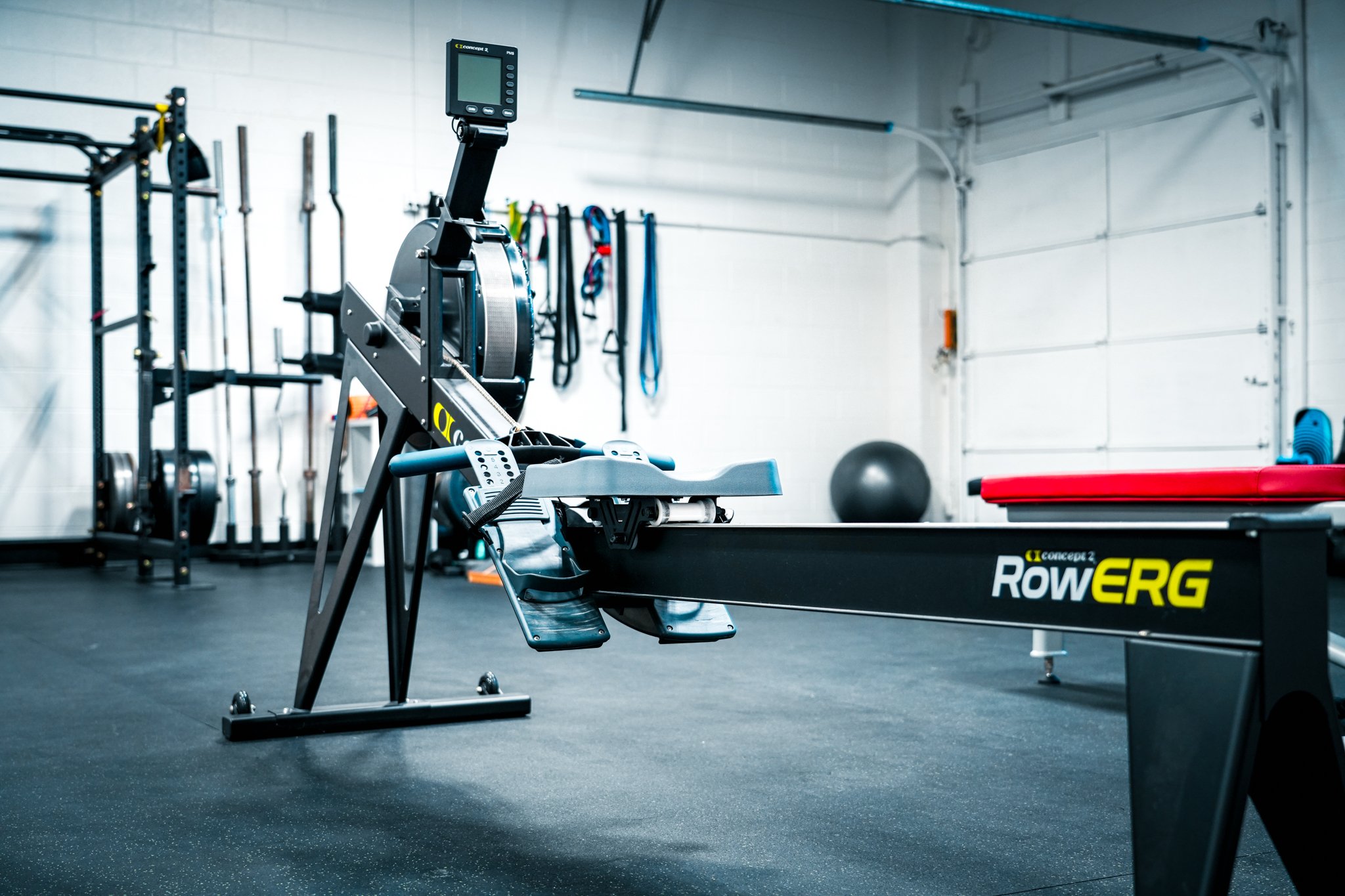 Strength and Conditioning at Movement Art Jit-Jitsu. Concept 2 Row Erg at Movement Art Jiu-Jitsu.