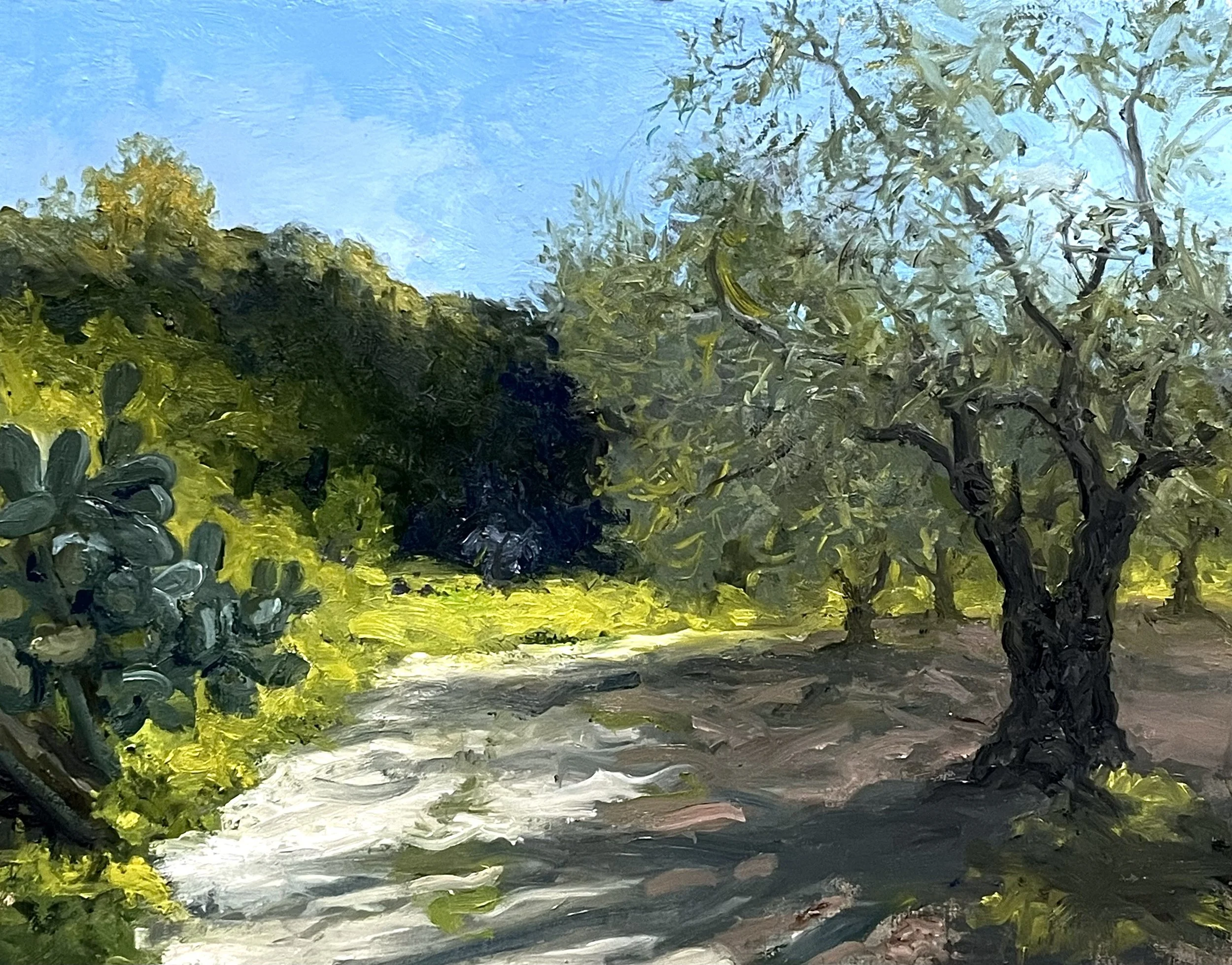 Ingresso All’ Uliveto, 8 x 10 oil on panel 