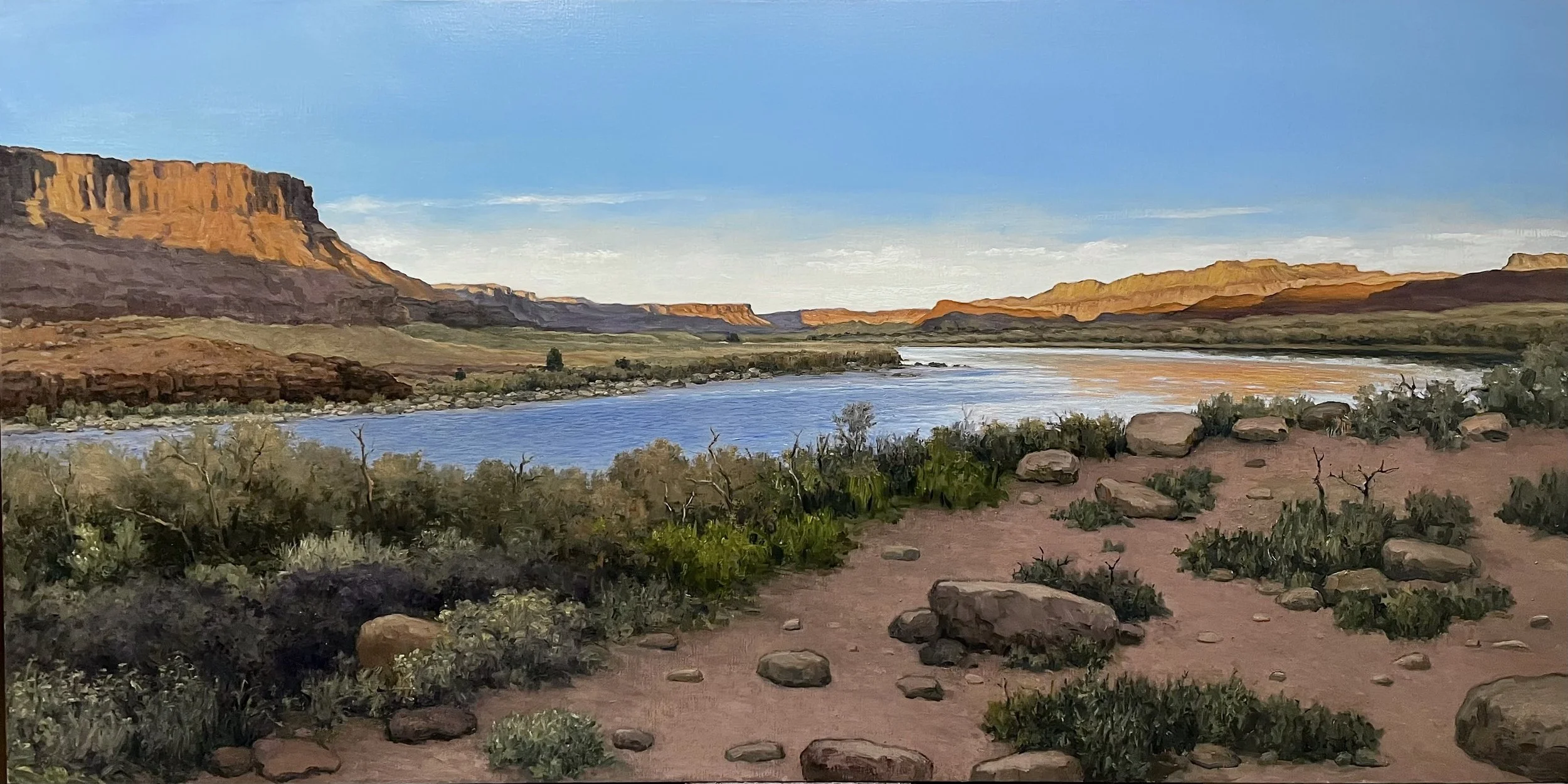 Take Me to the River, 24 x 48, oil on linen