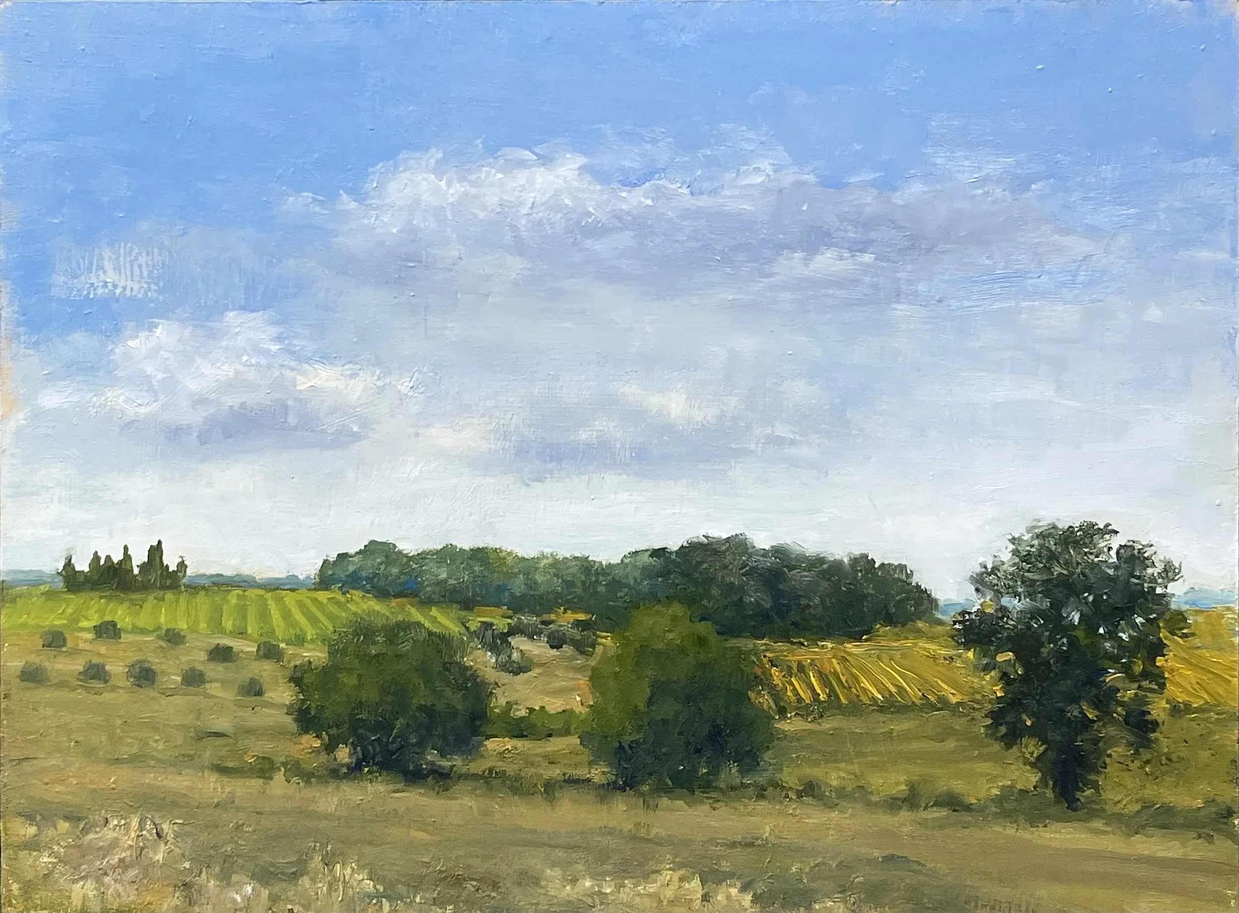 Near Cortona, 9 x 12, oil on panel