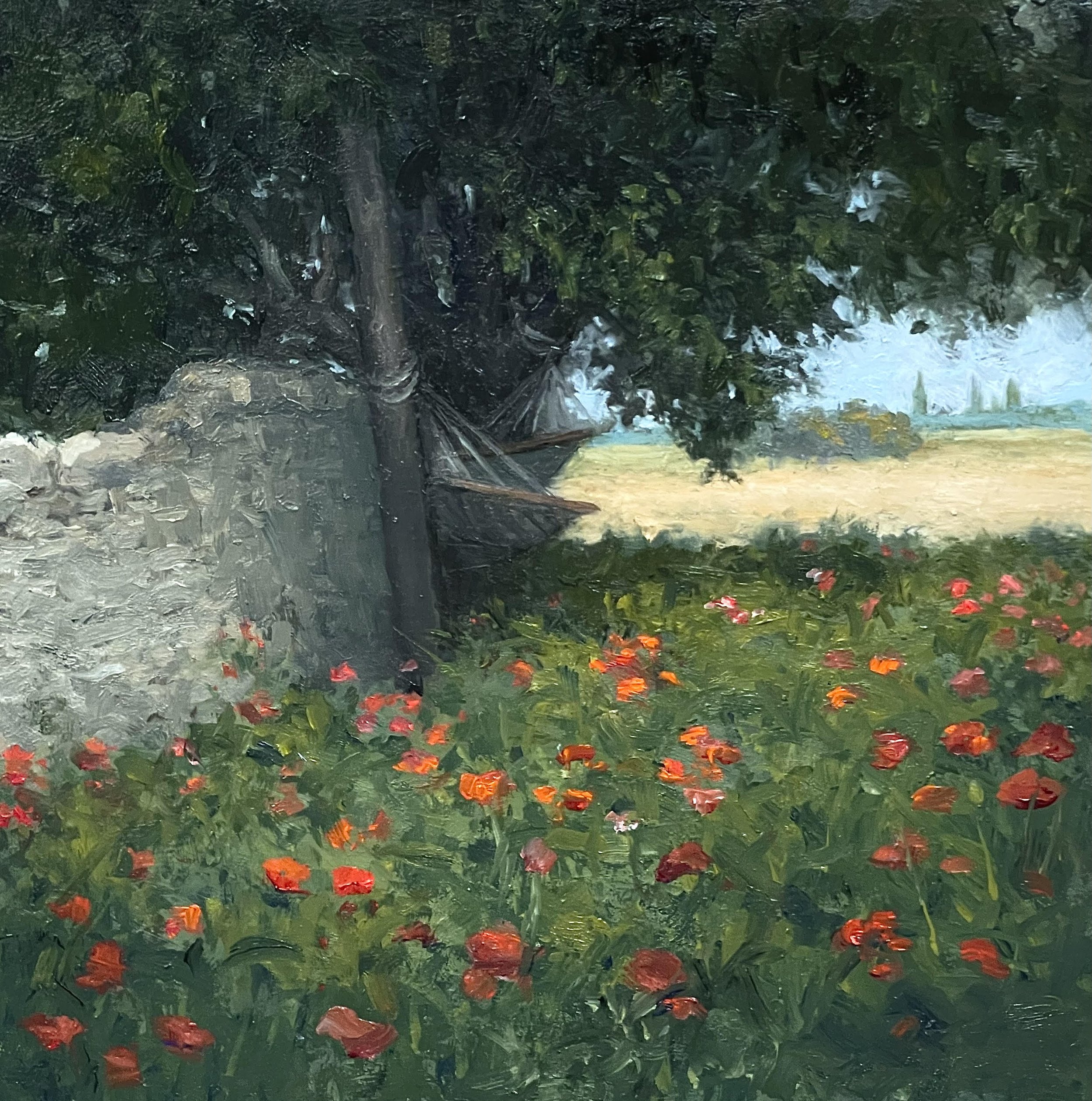 Je Vais Faire Une Sieste, 8 x 8, oil on panel