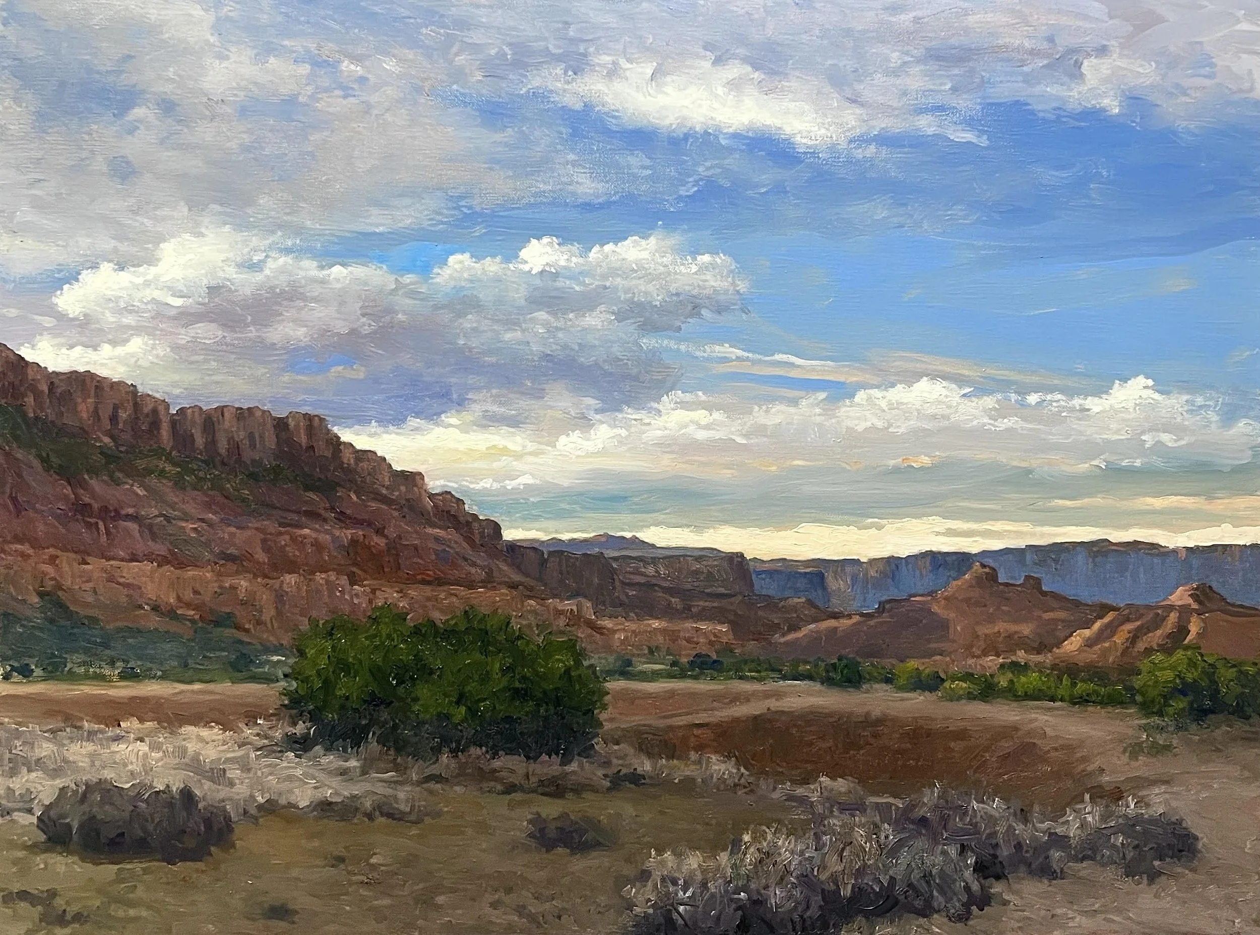 Evening, Western Rim, 18 x 24 oil on linen