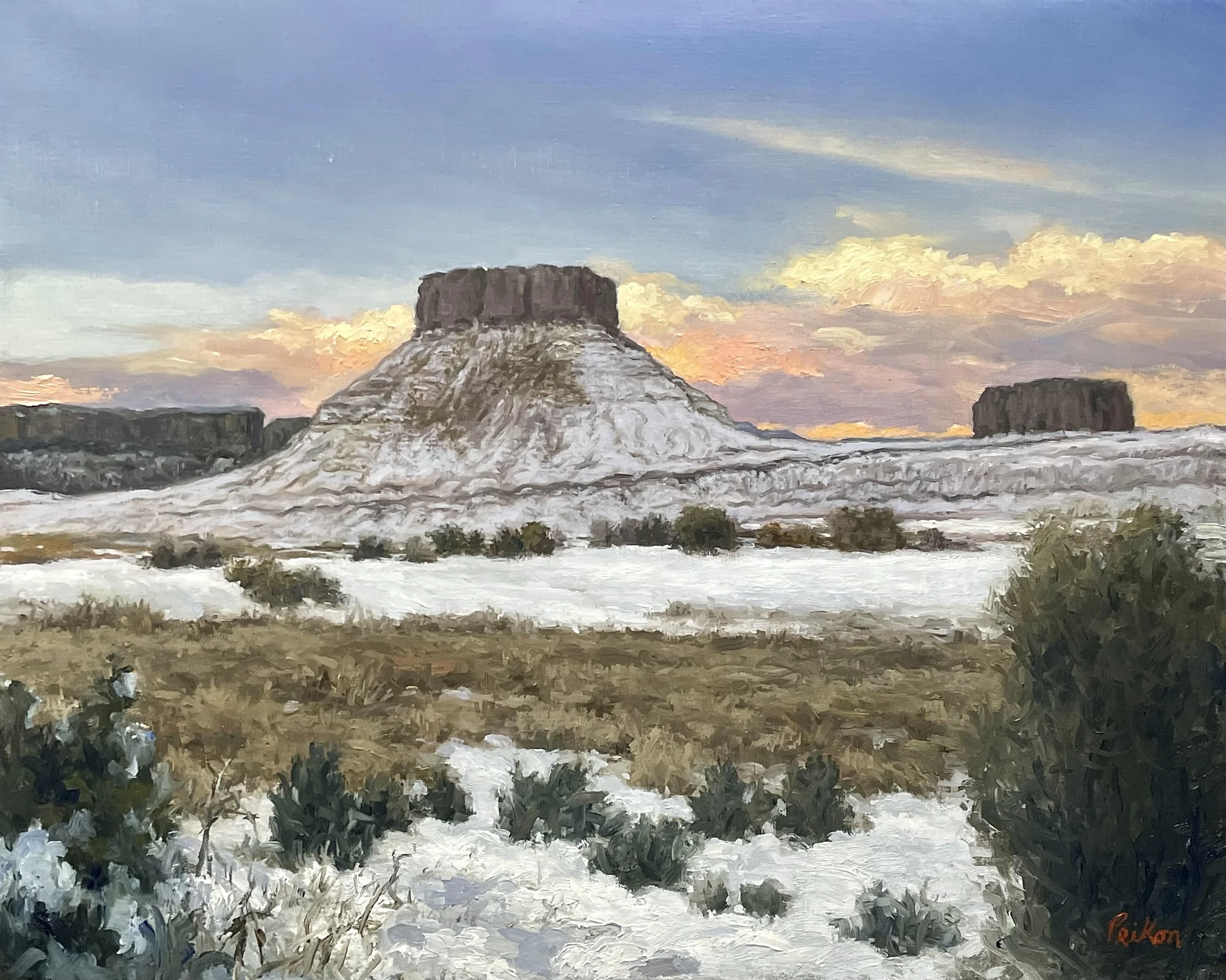 Desert Winter, 16 x 20 oil on linen
