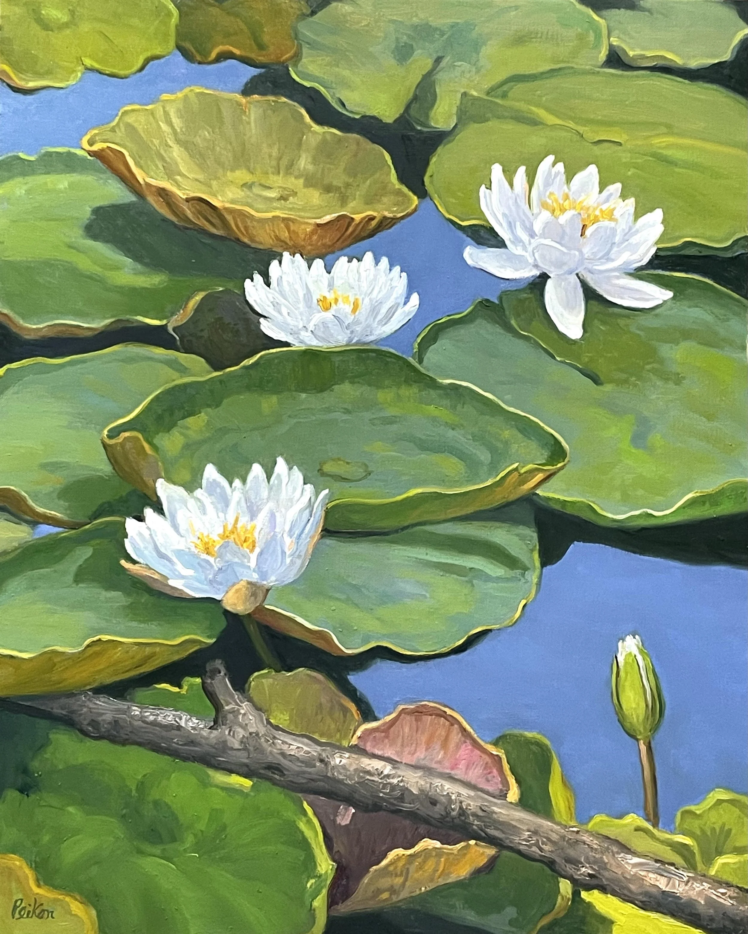 On Tiffany’s Pond, 20 x 16 oil on linen