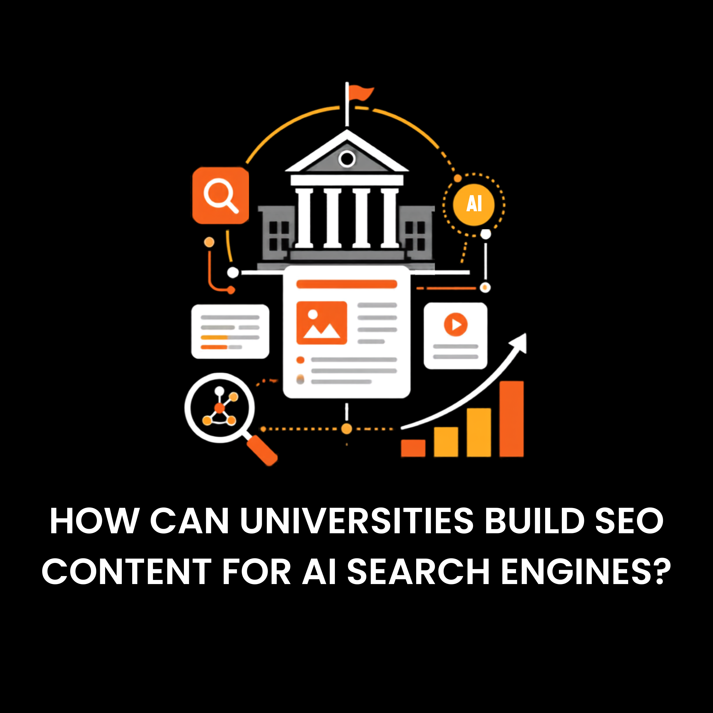 How can universities build SEO content for AI search engines?