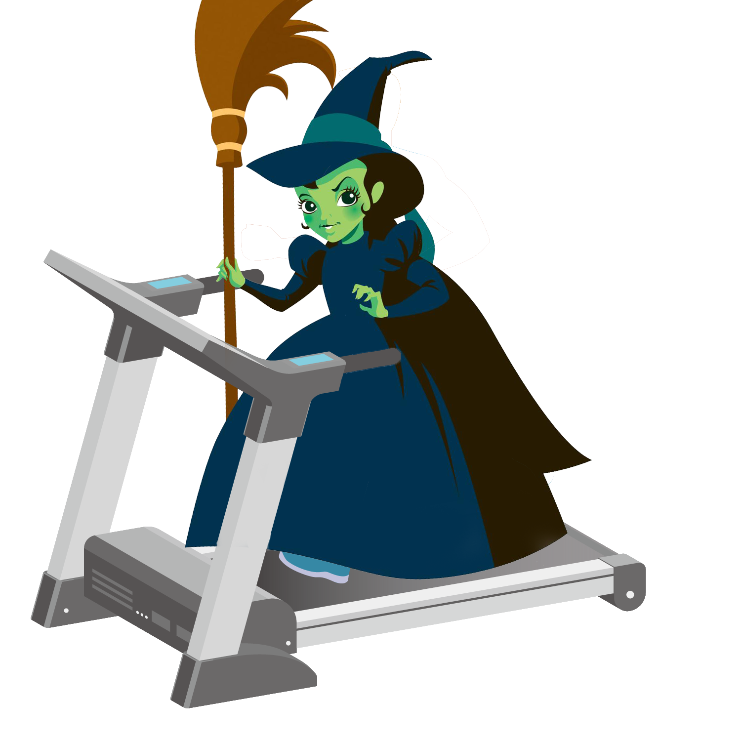 Elphie on a Treadmill