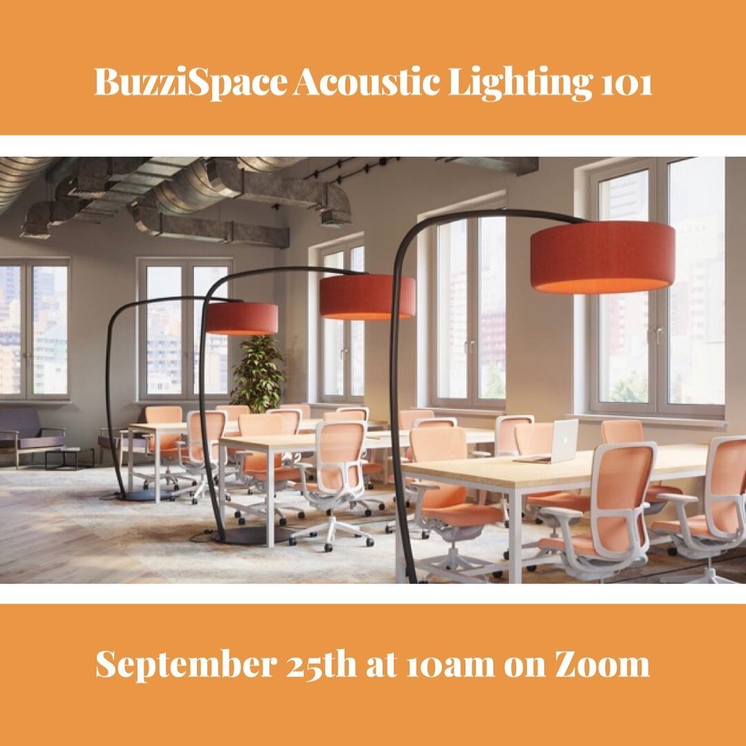 Last call to register for our @buzzispace Acoustic Lighting Webinar! We have over 80 people signed up already so THANK YOU! This 30 minute session is perfect for any level designer or sales person. RSVP through the link in our bio #goodlinesdc