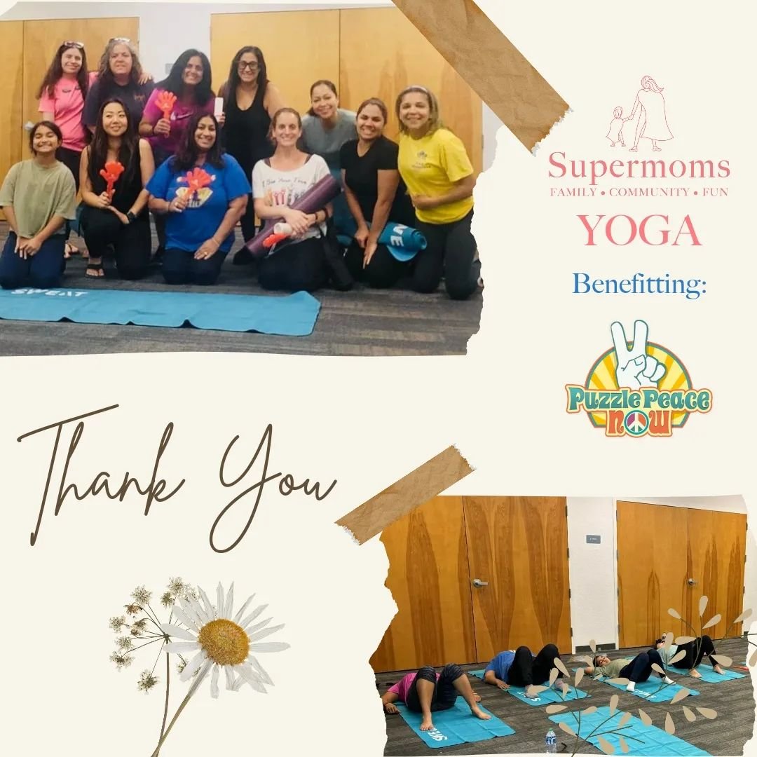 Yesterday we had such a great yoga session where we supported each other and families with autism. Thank you to all that attended!

Event donations benefitting Puzzle Peace Now.