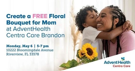 Hey Tampa Bay!!!! This is a cute one for you moms... Head over to AdventHealth @centra_care (Brandon) and create a free floral bouquet. 😍

#adventhealth #brandonflorida #freeevent