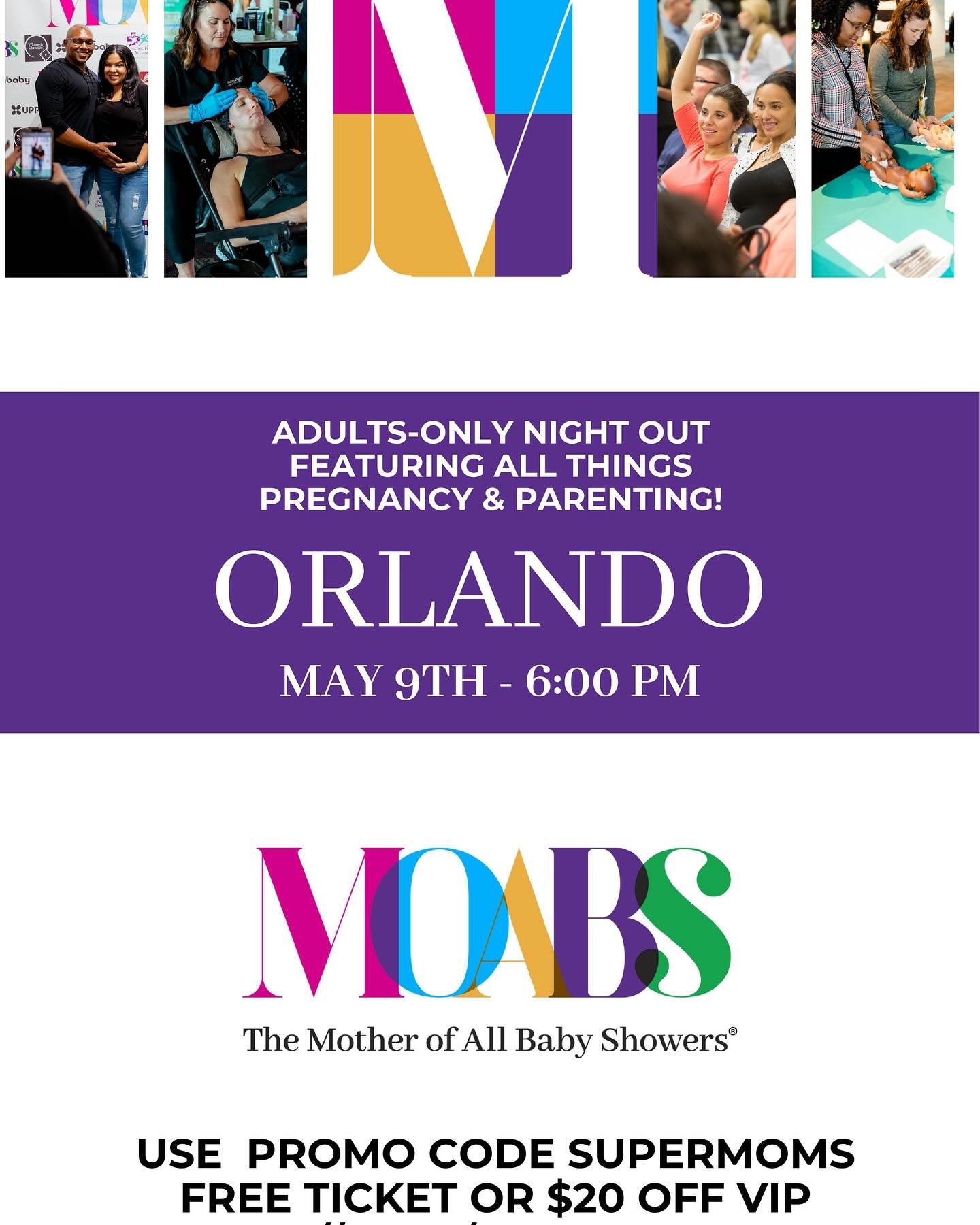 Calling all parents and soon-to-be parents! Get ready for the ultimate adults-only night out at Orlando Science Center on Thursday, May 9th, starting at 6pm with The Mother of All Baby Showers!  Register with link in bio. 
 
Join us for an unforgetta