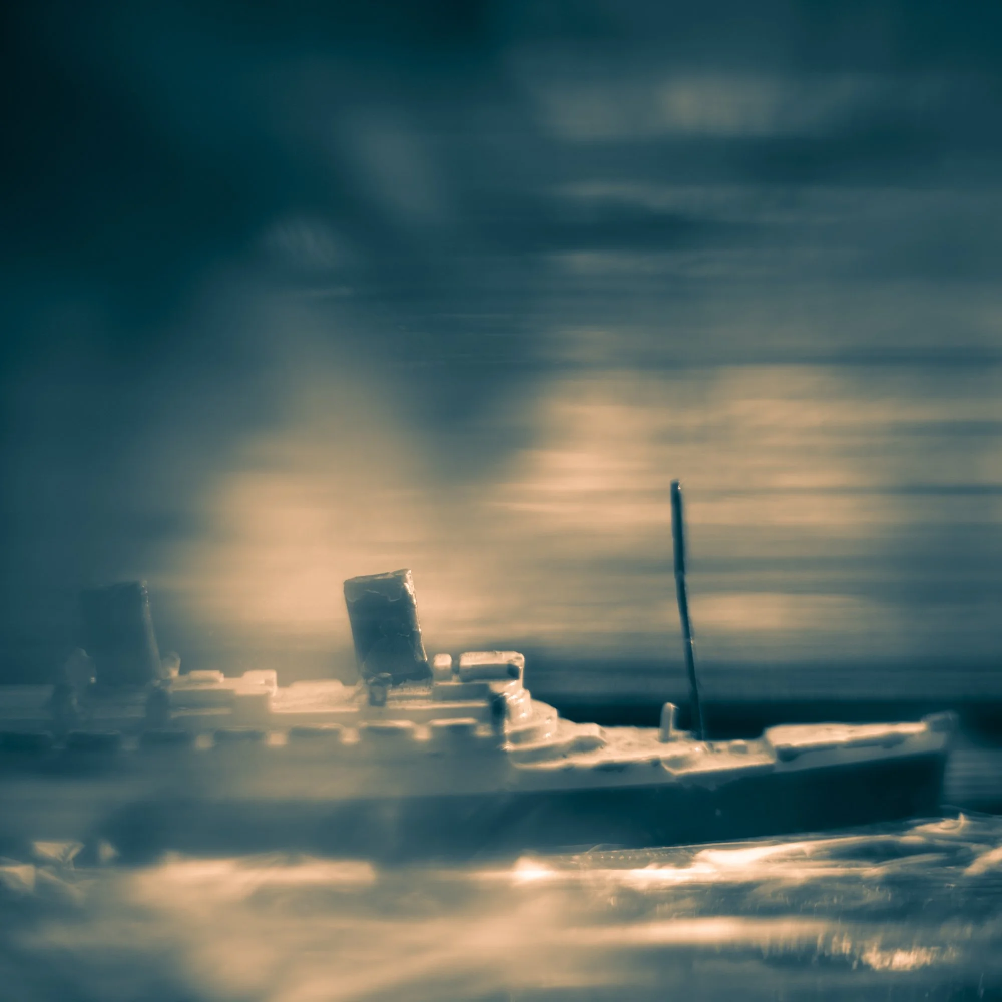 An ocean liner photographed by Mark Robert Halper.
