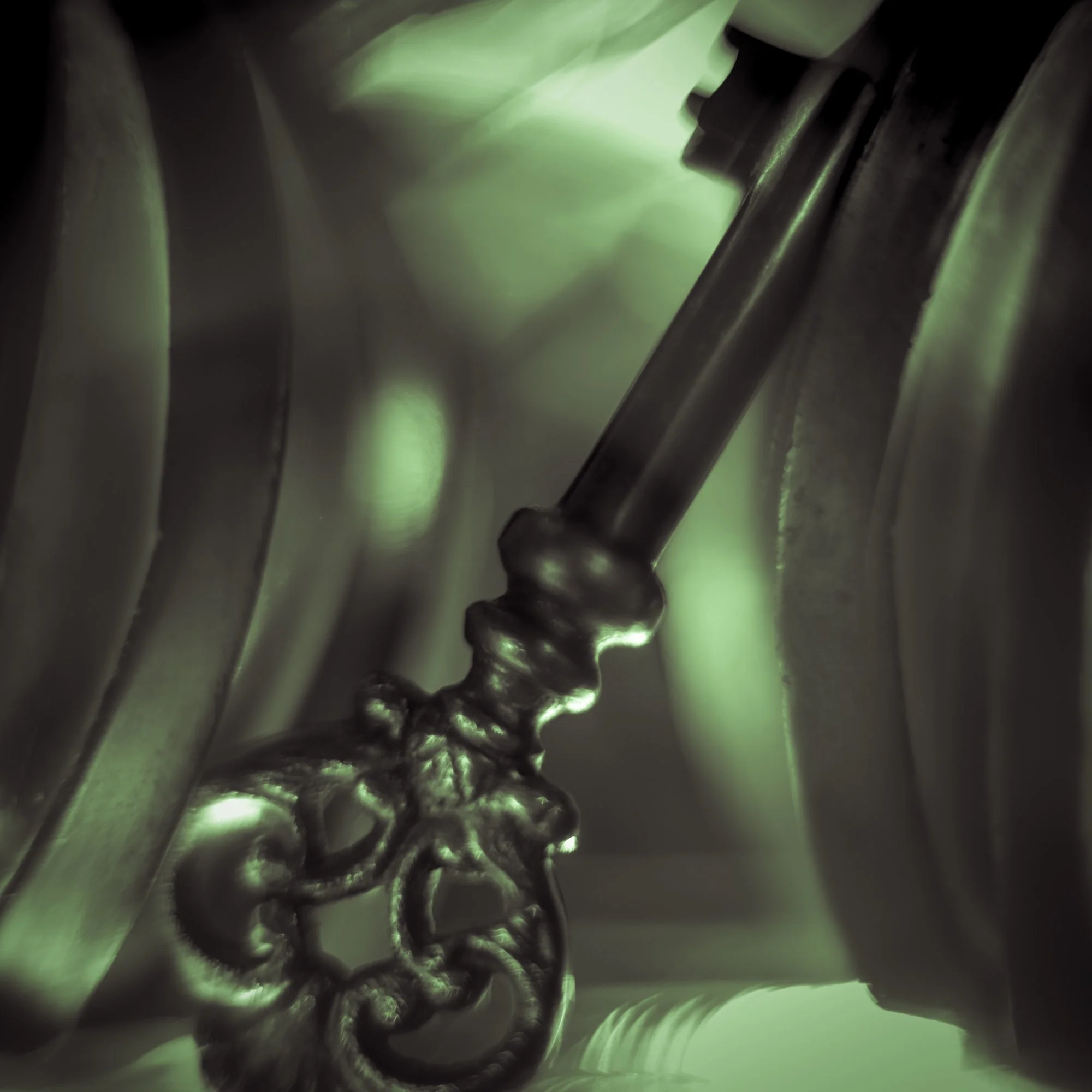 An ornate key photographed by Mark Robert Halper.