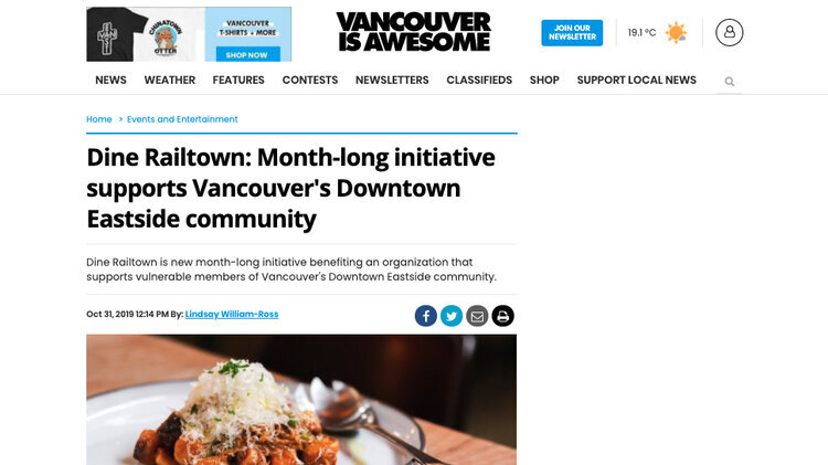 Media relations provided by SMC Communications for Dine Railtown