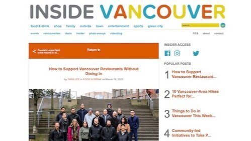  As part of a public relations strategy, SMC Communications launched a media relations campaign to garner attention for Breaking Bread. Several media outlets reported on Breaking Bread including Inside Vancouver. 