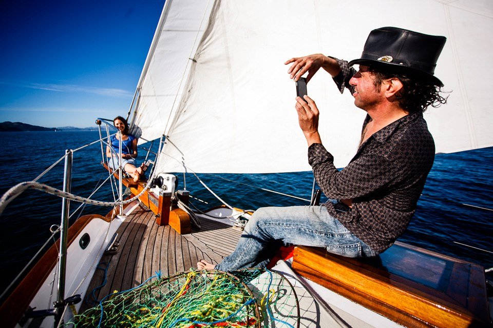 Jason D: Geoff is one of the best, most pleasant, knowledgeable Captains I have met. He adapts his trips on the fly to changing weather conditions and the desires of his passengers. Alchemy is one of the most beautiful boats out there, with beautif