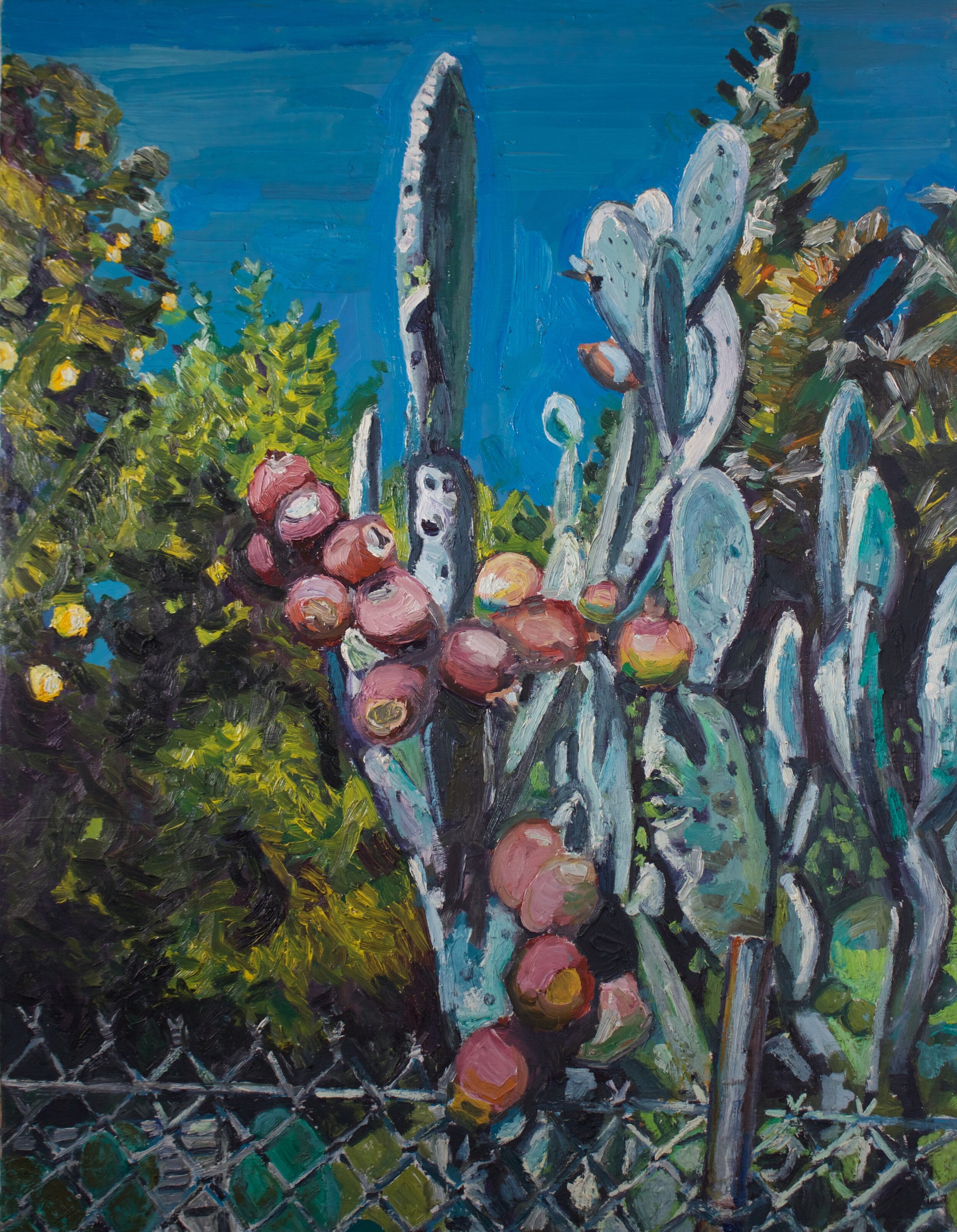 cactus 3. oil on woodpanel. 38x28in. 2019. $900.jpg