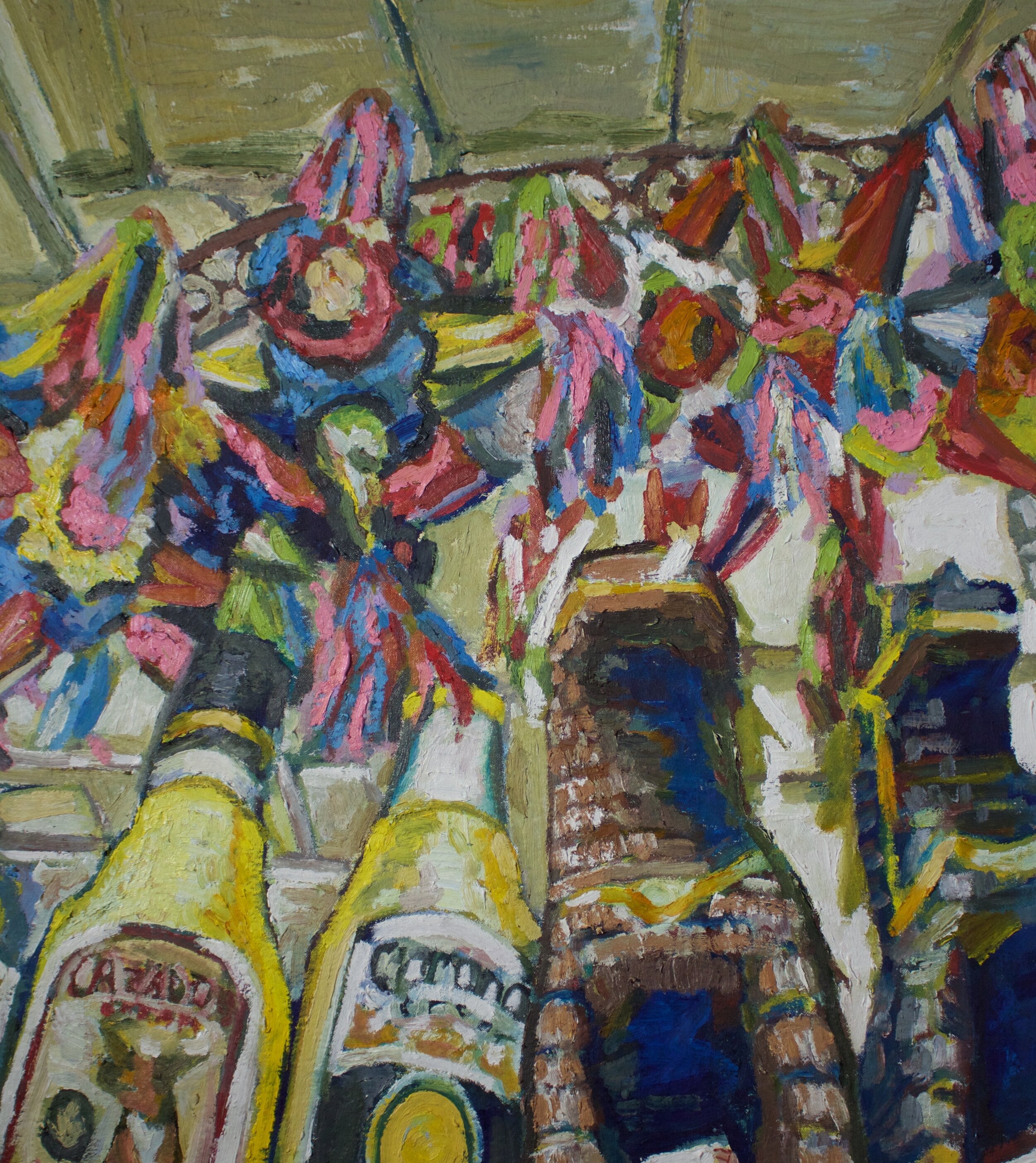 Pinata 1. oil on unstretched Canvas. 25x22in. 2020. $500.jpg