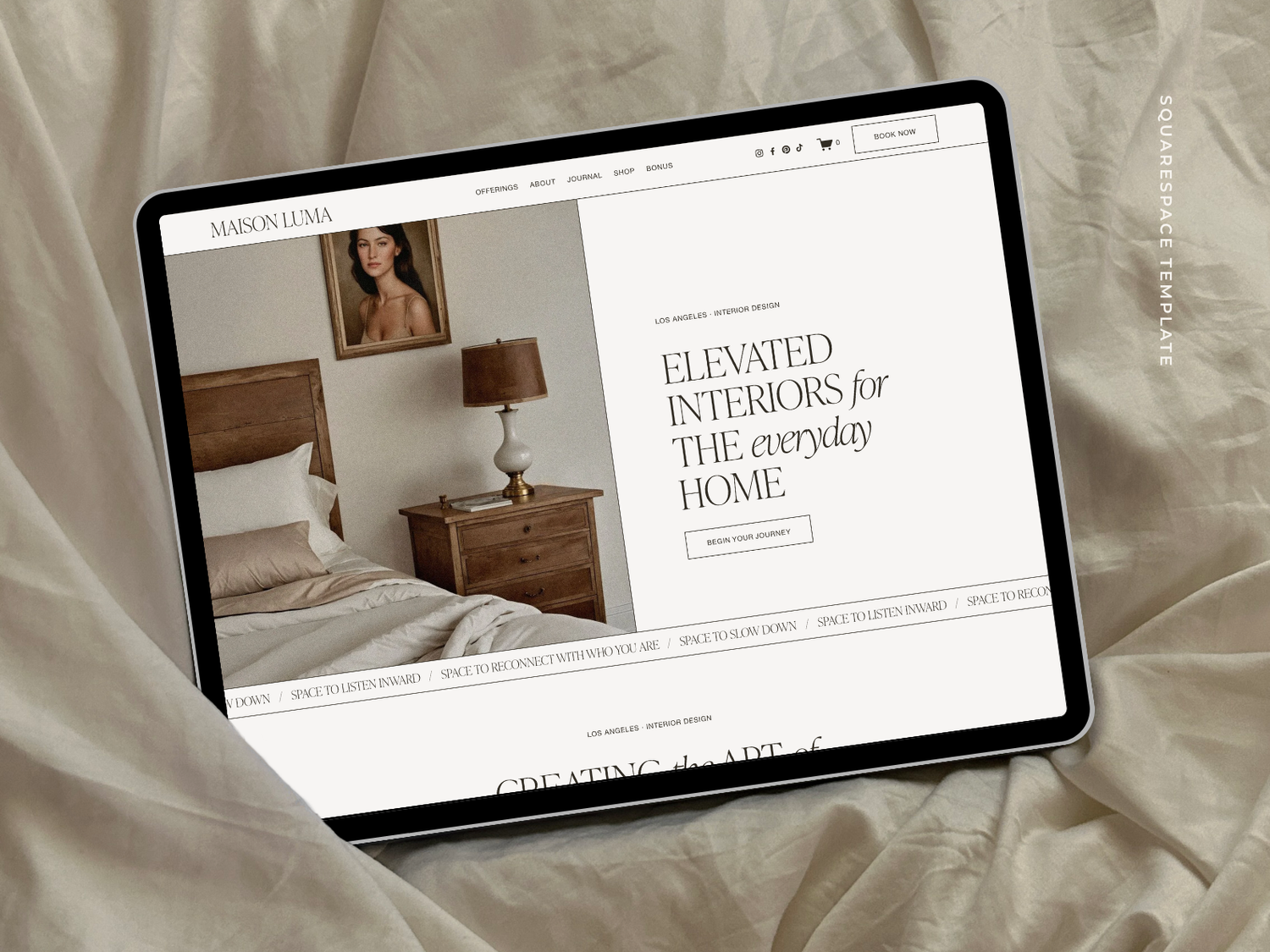 Maison Luma Squarespace Template Preview