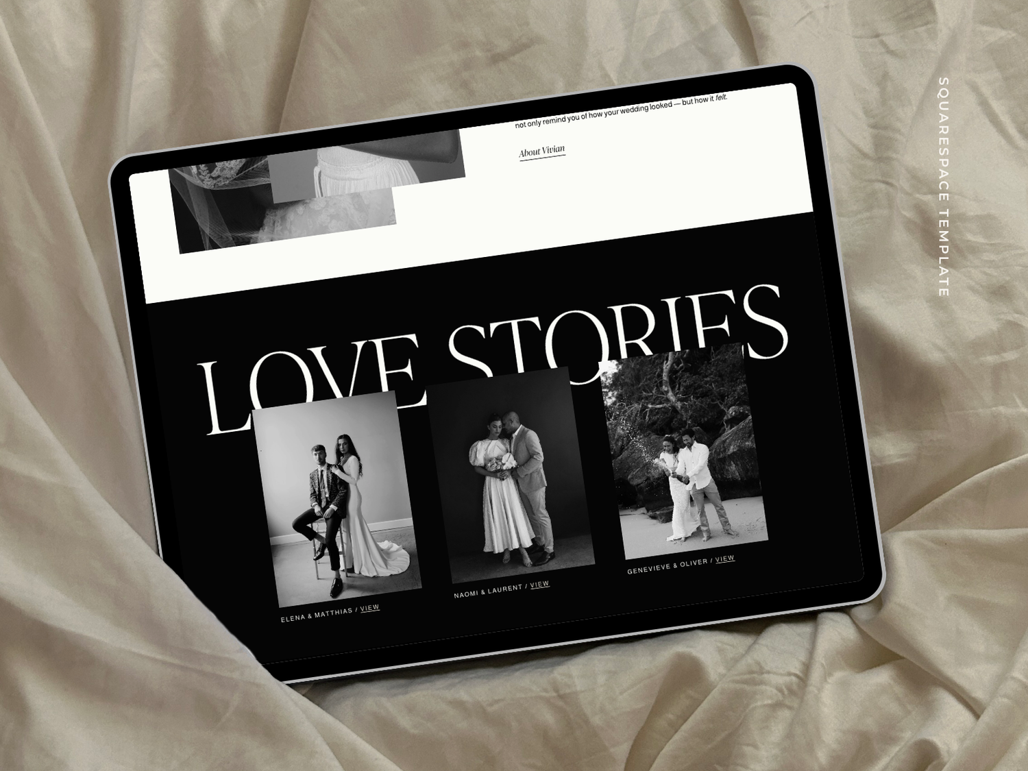 Vivian Squarespace Template Preview