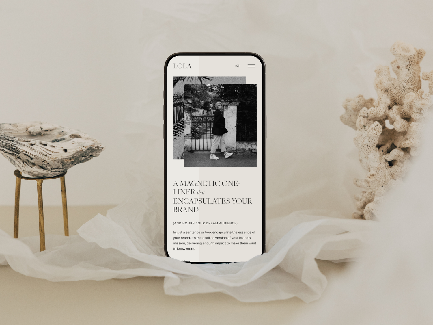 Lola Squarespace Template Preview