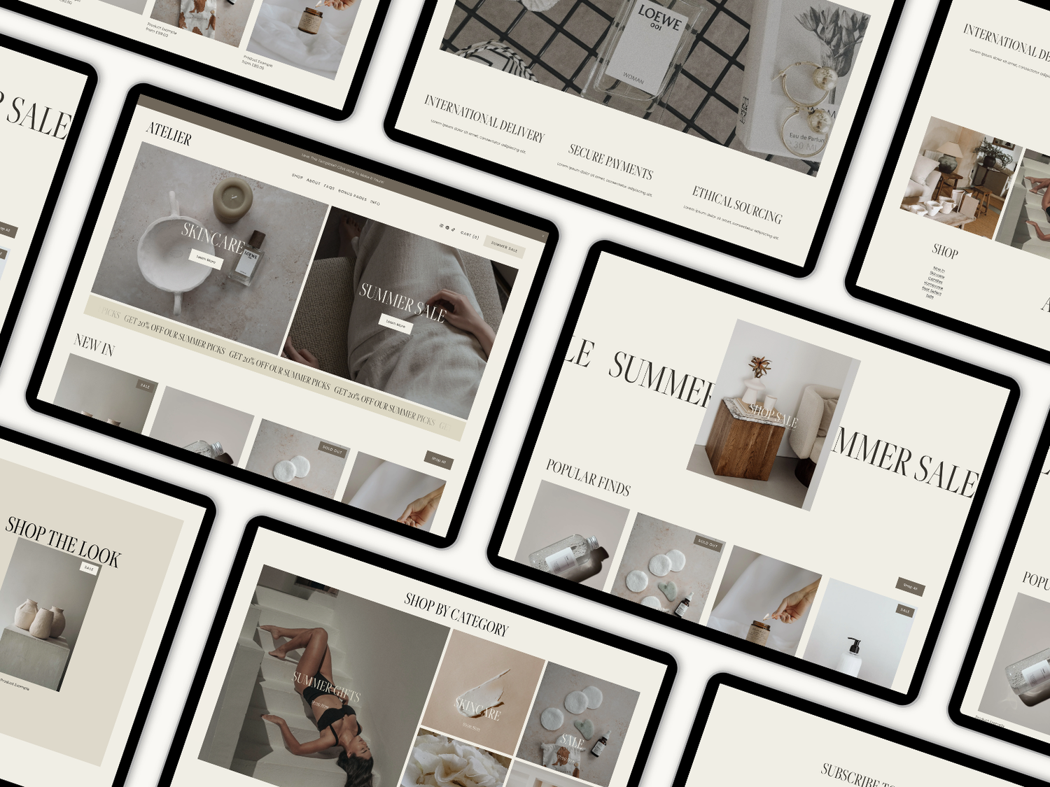 Atelier Squarespace Template Preview