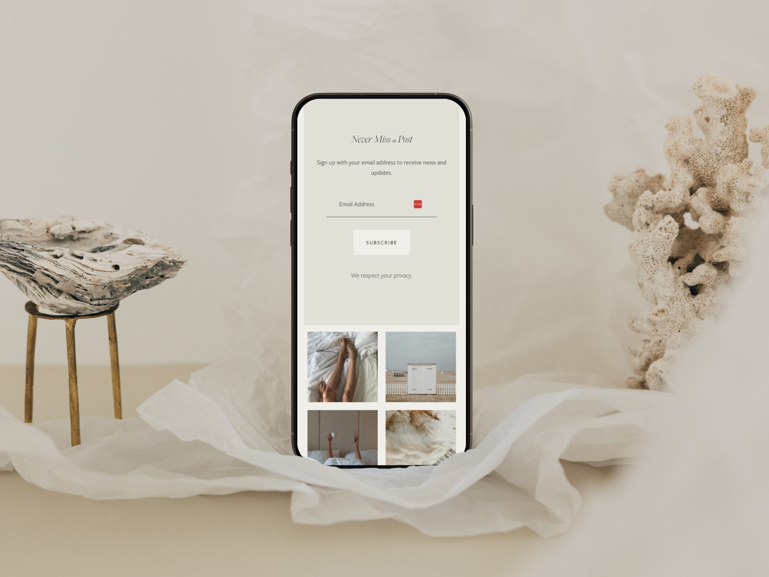 Isabella Squarespace Template Preview