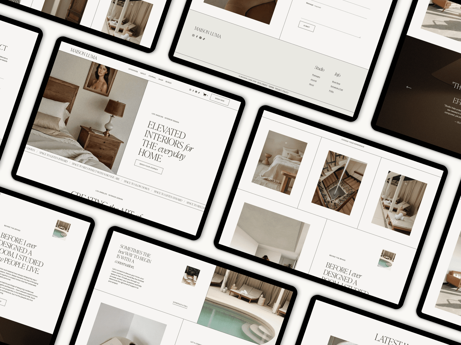 Maison Luma Squarespace Template Preview