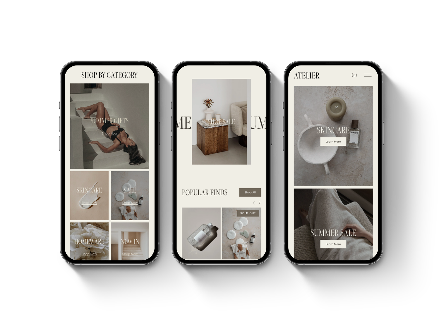 Atelier Squarespace Template Preview