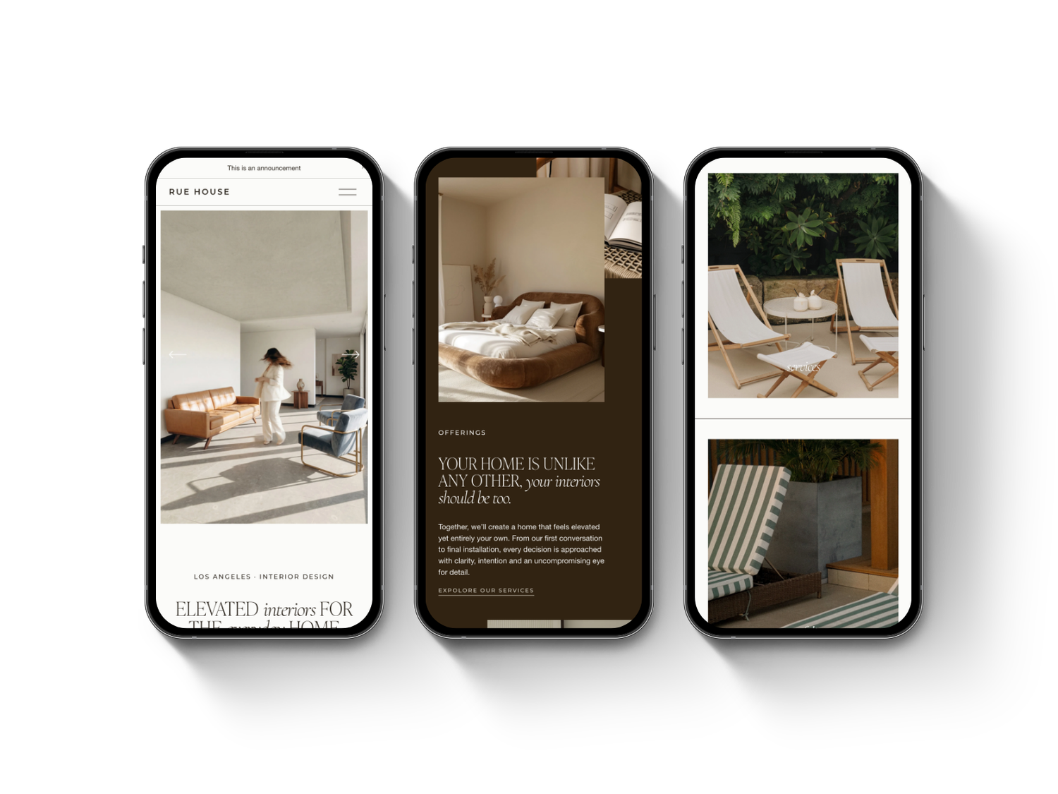 Rue House Squarespace Template Preview