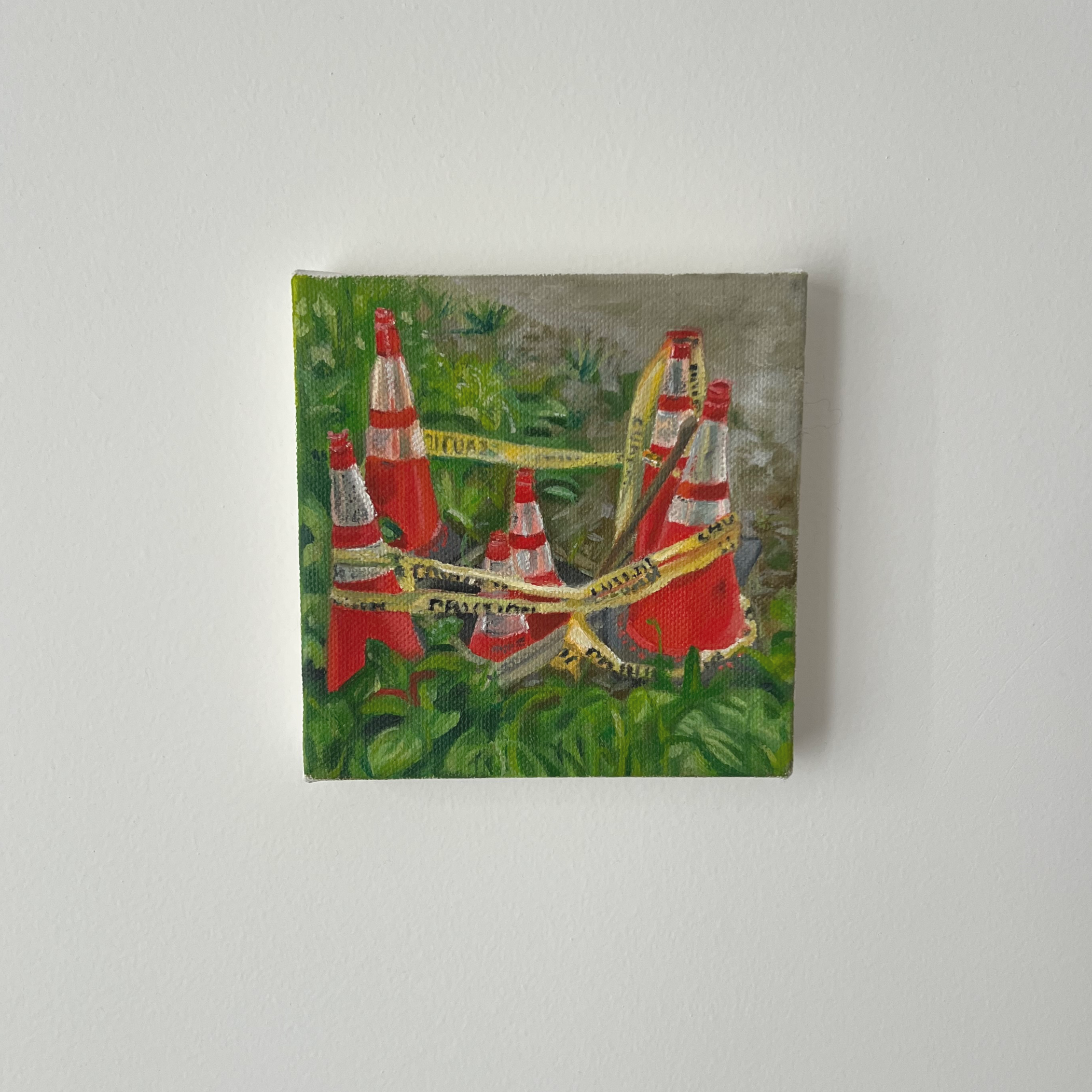 Little Hazards (2025), Oil on canvas, 5 x 5 in 