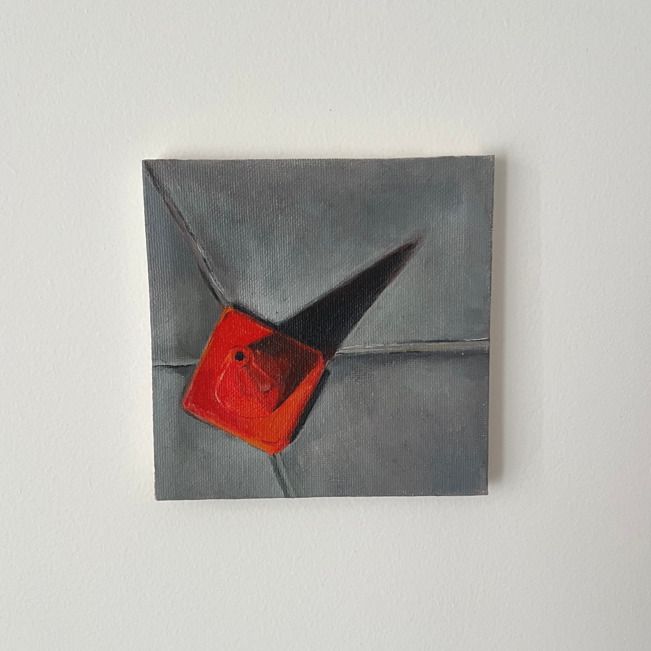 Little Hazards (2025), Oil on canvas, 5 x 5 in 