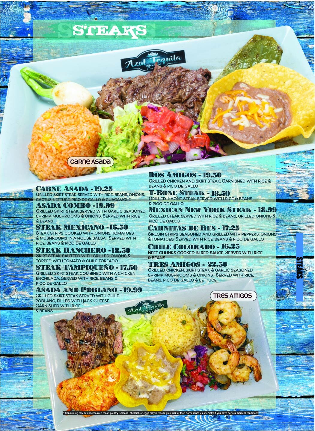 Our Food — Azul Tequila Mexican Cuisine