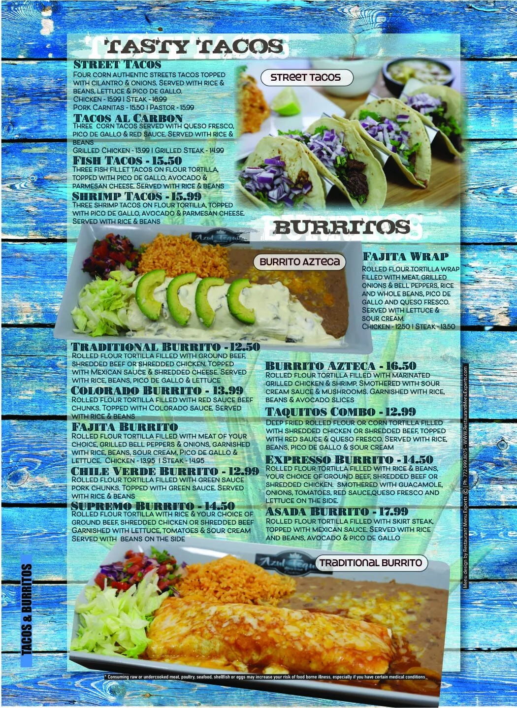 Our Food — Azul Tequila Mexican Cuisine